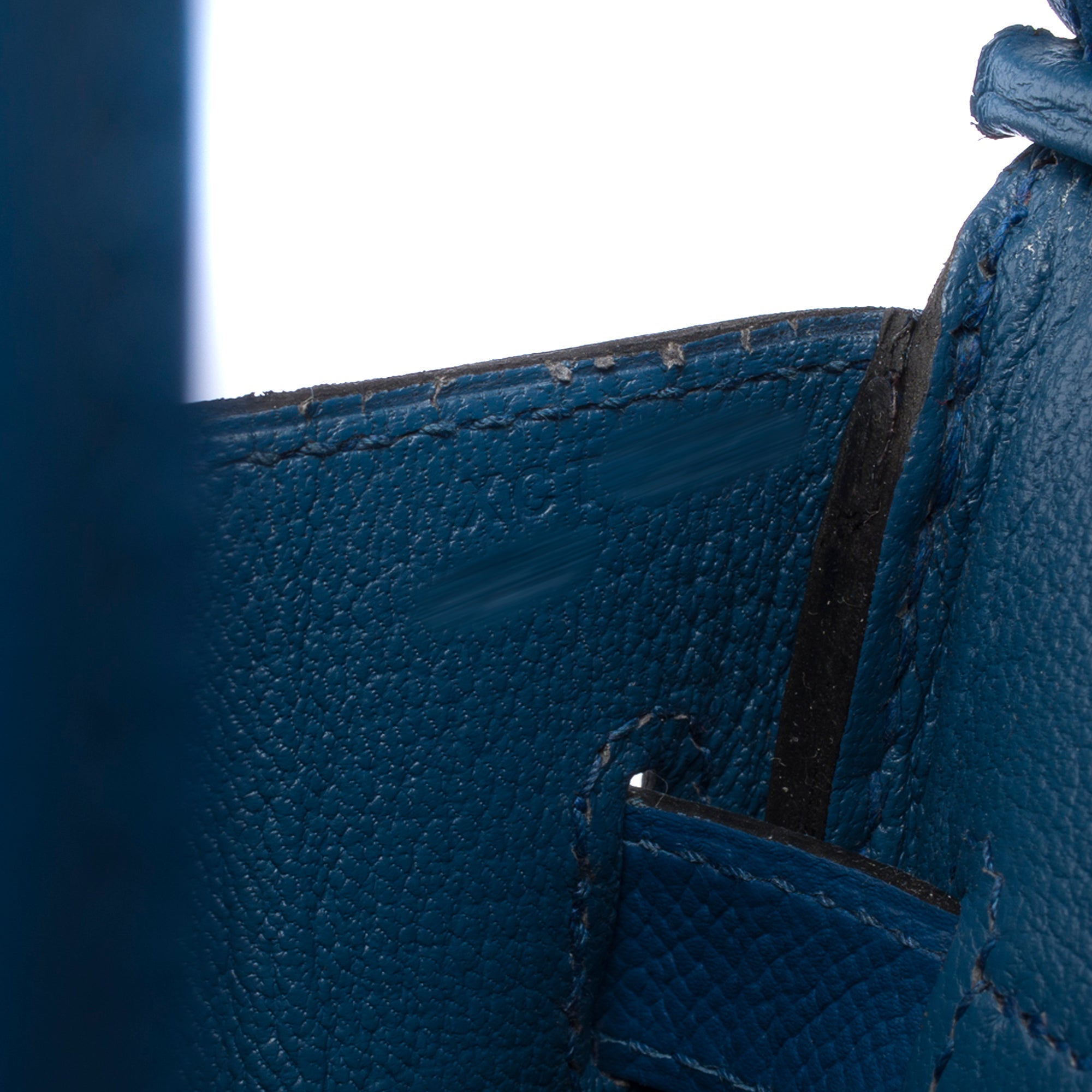 Sac HERMES Birkin 30 en Cuir Bleu - 103302