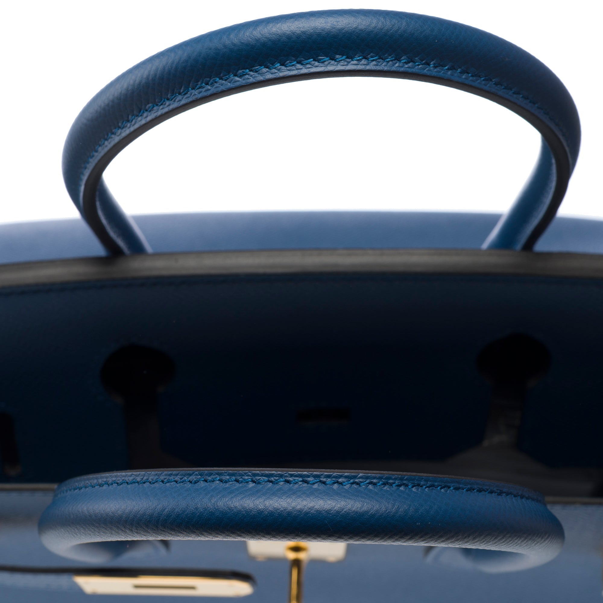 Sac HERMES Birkin 30 en Cuir Bleu - 103302