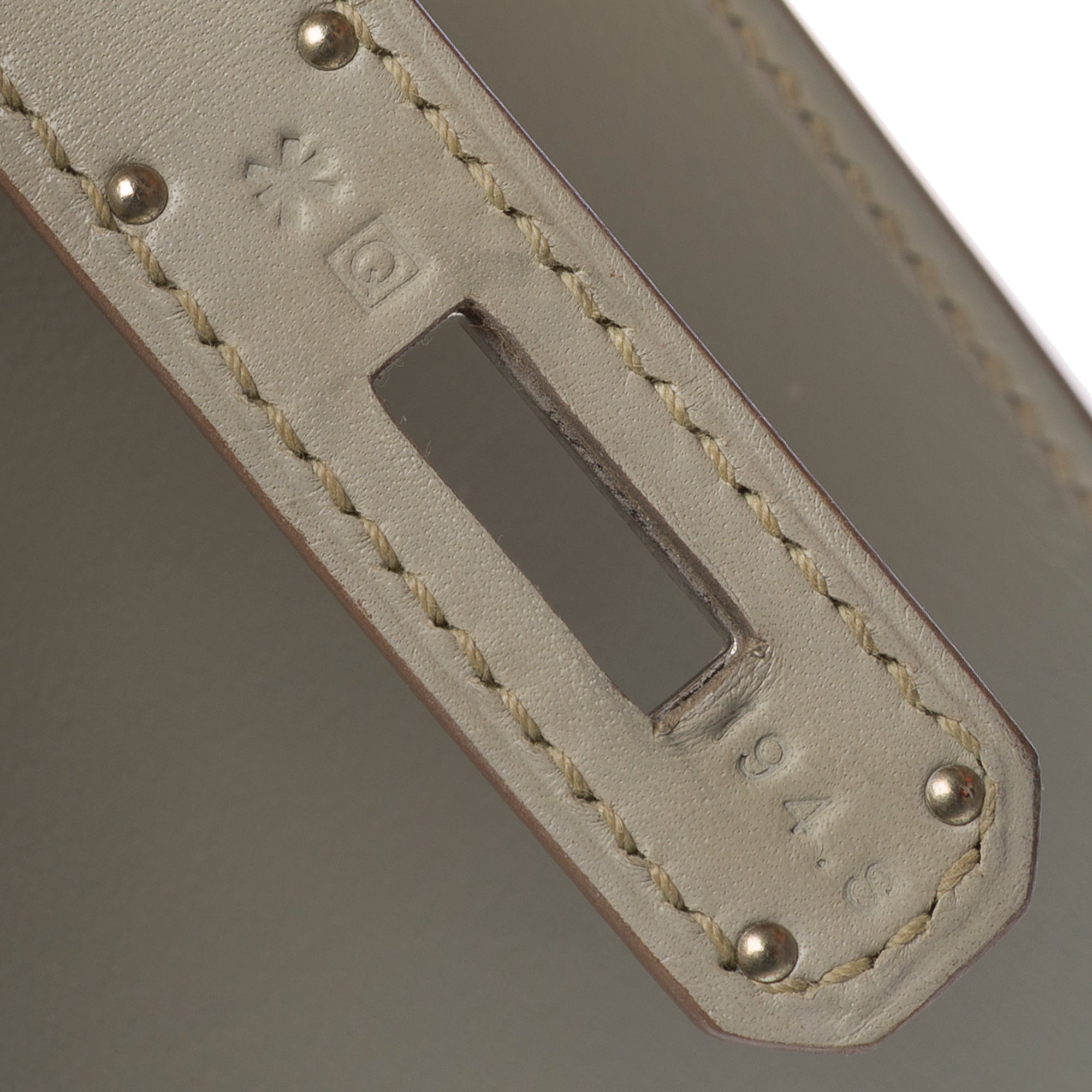 Sac HERMES Kelly 32 en Cuir Gris - 103303