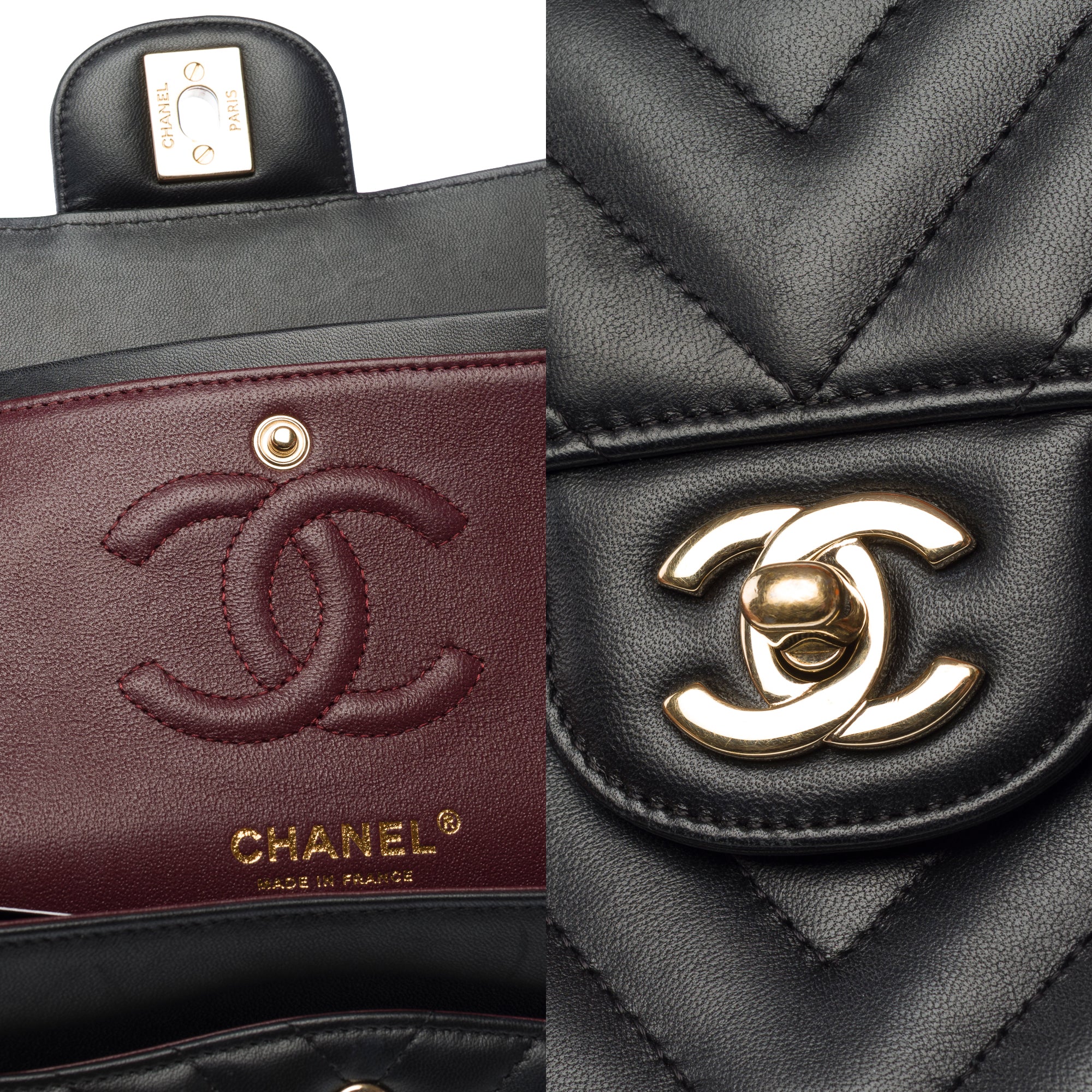 Sac CHANEL Timeless/Classique en Cuir Noir - 103317