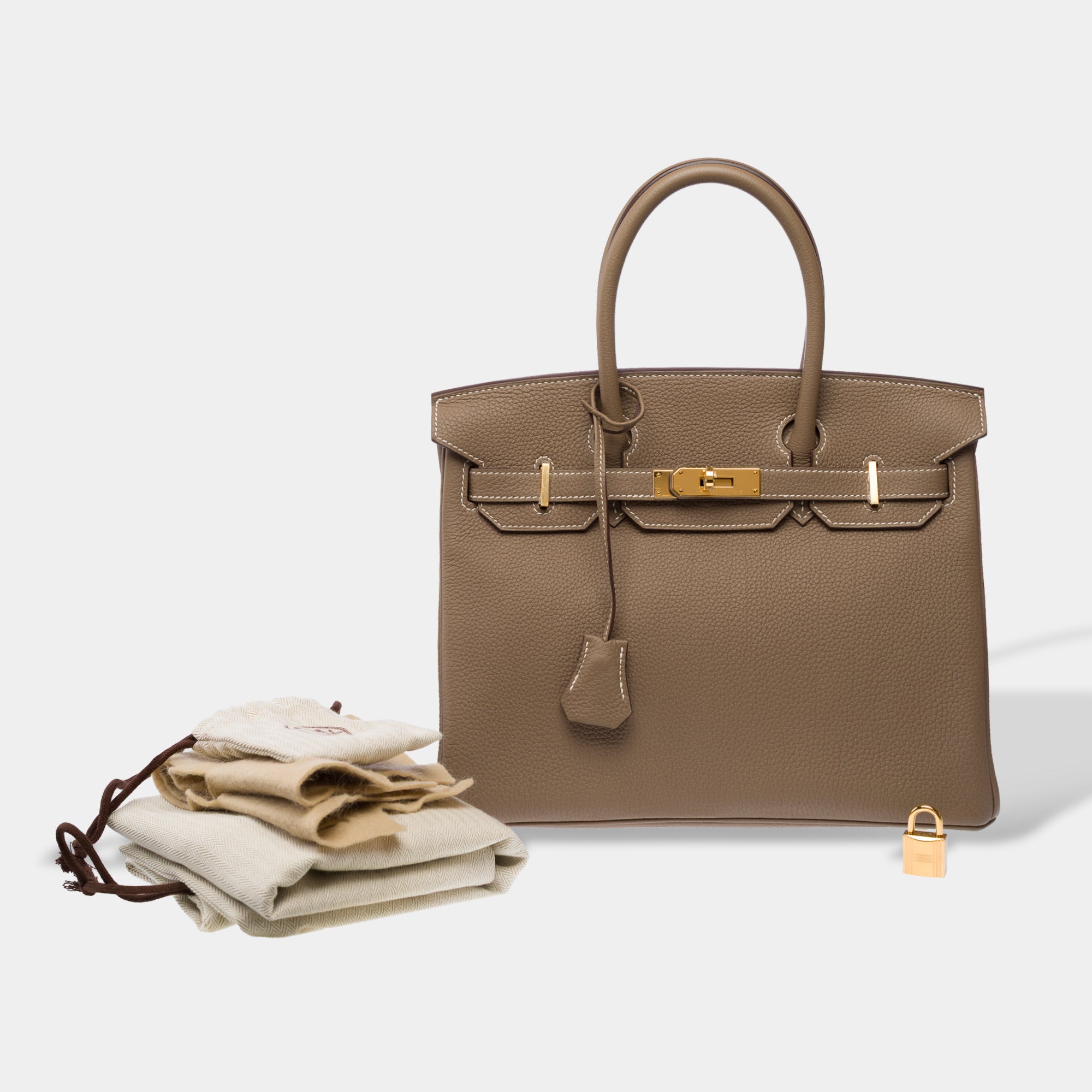 Sac HERMES Birkin 30 en Cuir Étoupe - 103309