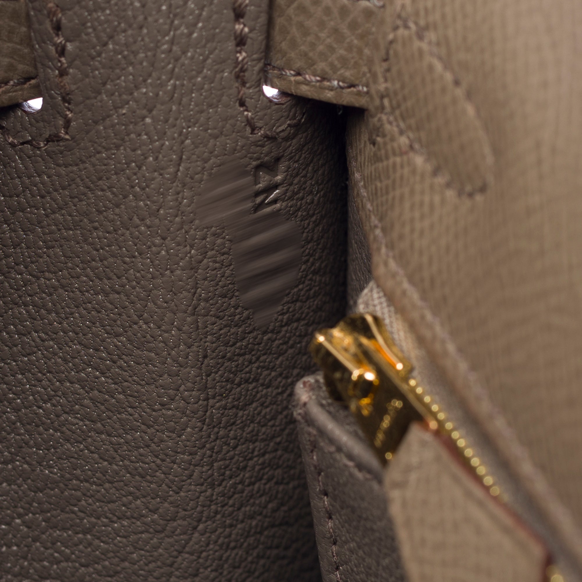 Sac HERMES Kelly 25 en Cuir Gris - 103308