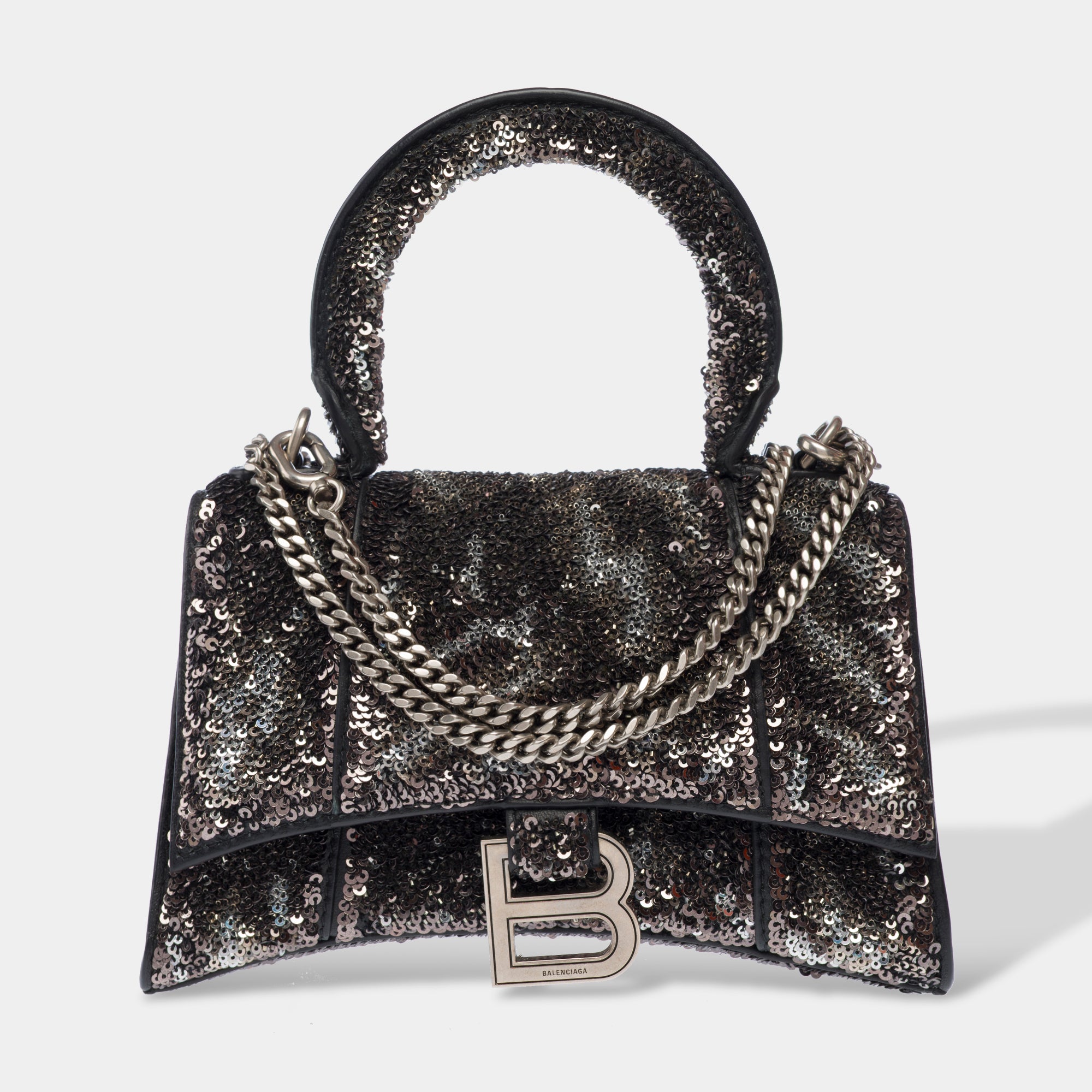 Sac BALENCIAGA Hourglass en Briller Argent - 103319