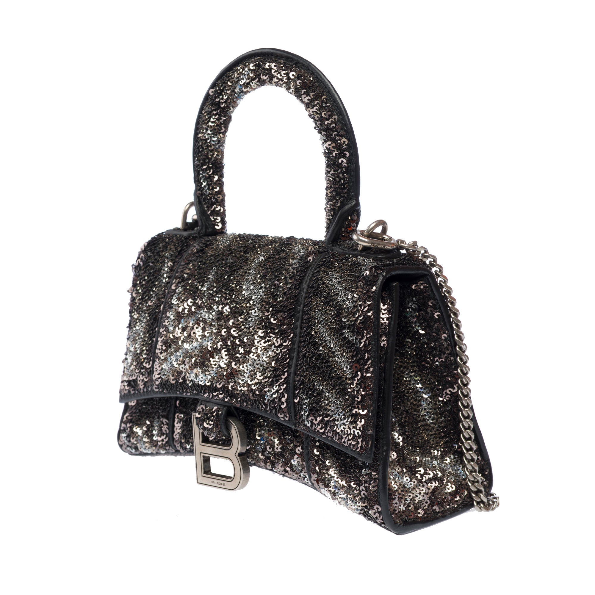 Sac BALENCIAGA Hourglass en Briller Argent - 103319