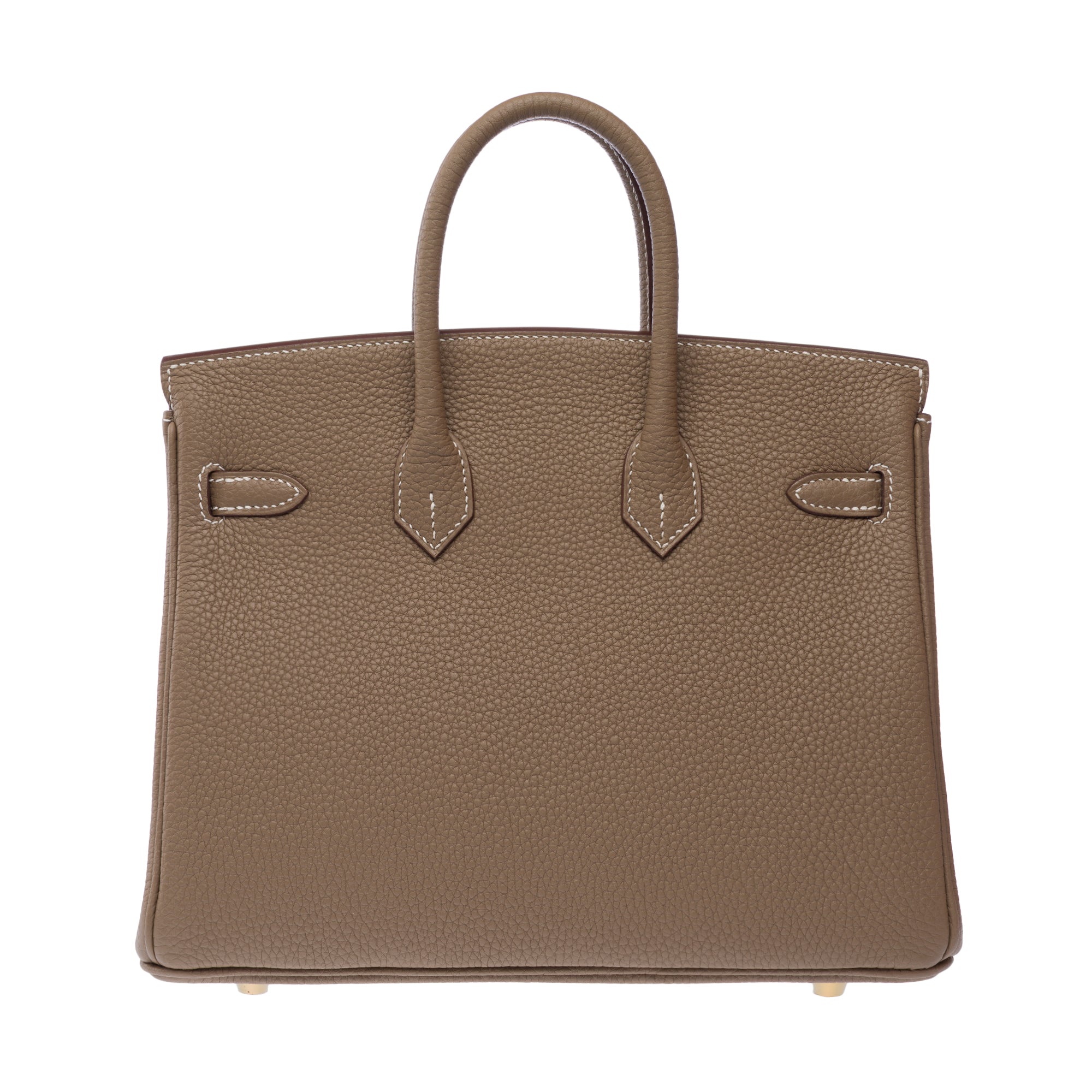 Sac HERMES Birkin 25 en Cuir Étoupe - 103324