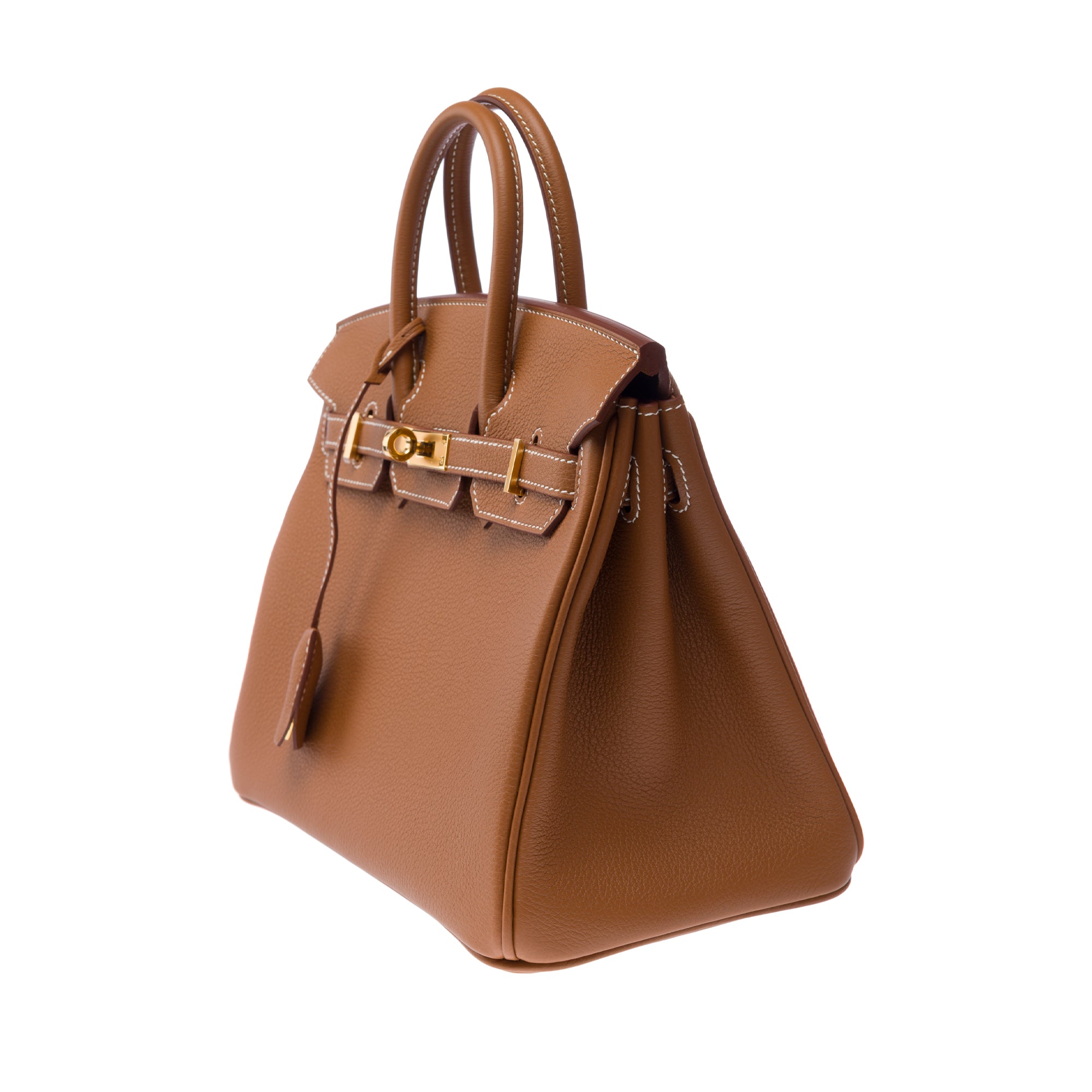 Sac HERMES Birkin 25 en Cuir Doré - 103325
