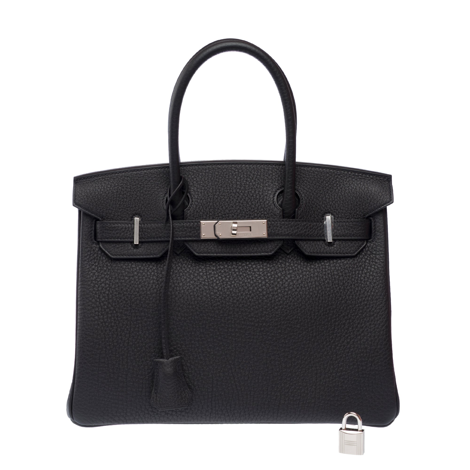 Sac HERMES Birkin 30 en Cuir Noir - 103327