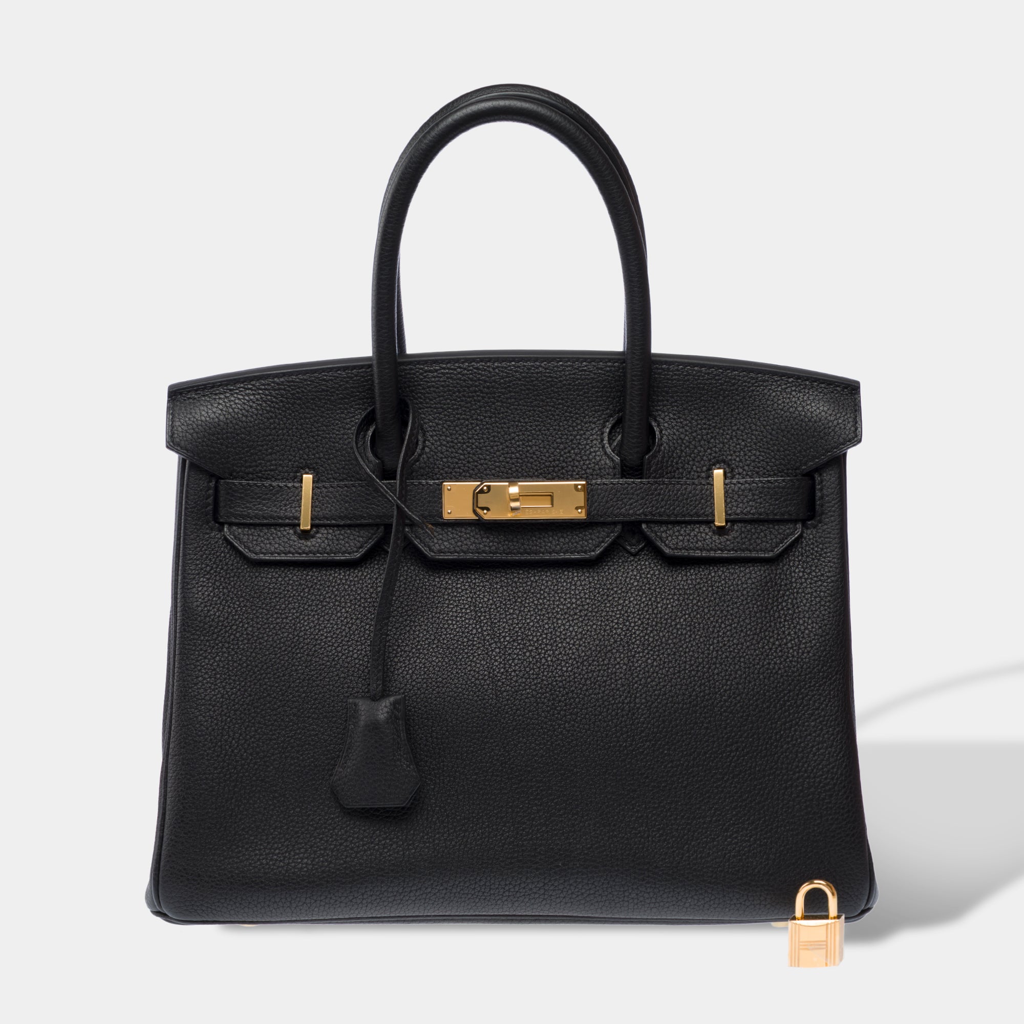 Sac HERMES Birkin 30 en Cuir Noir - 103328
