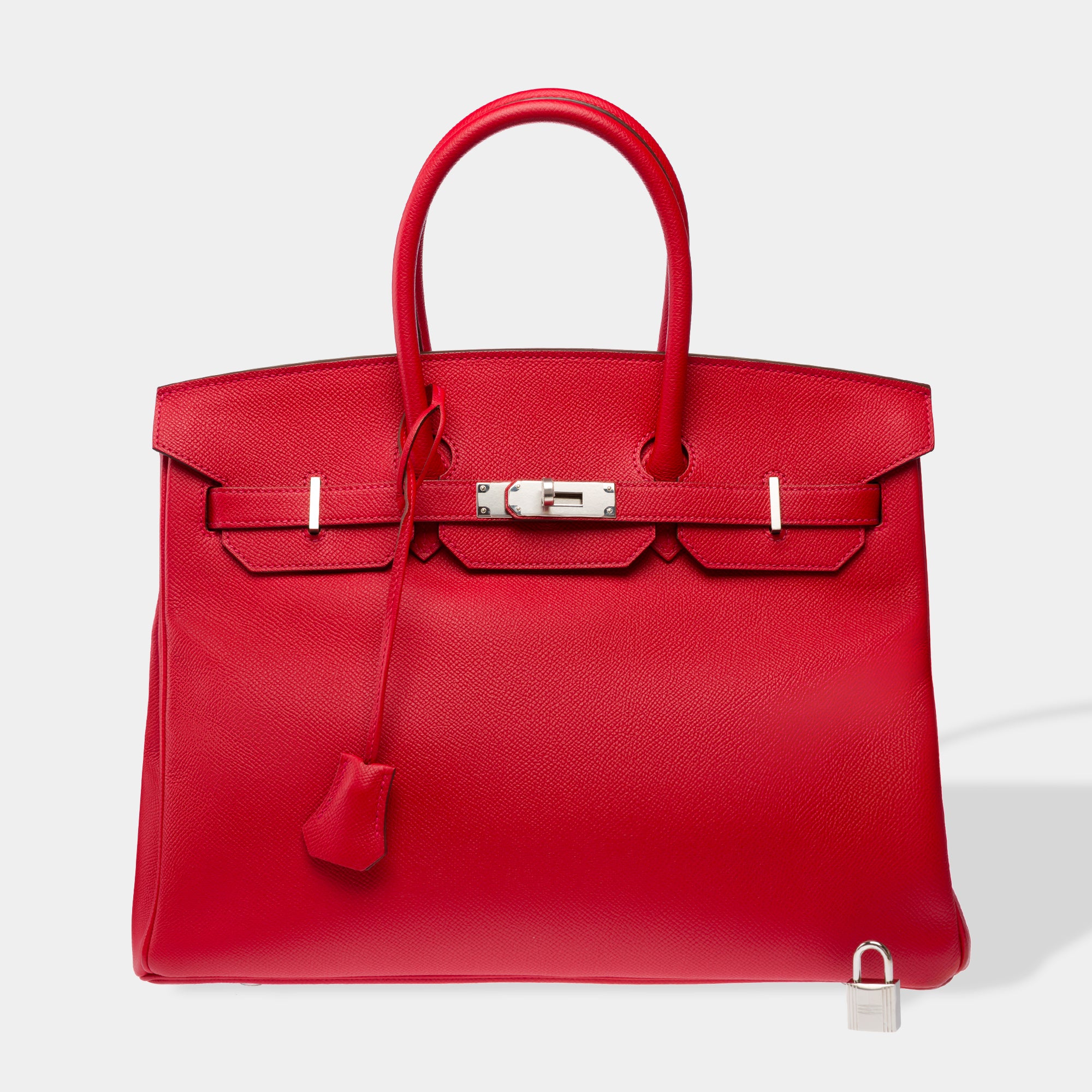 Sac HERMES Birkin 35 en Cuir Rouge - 103312