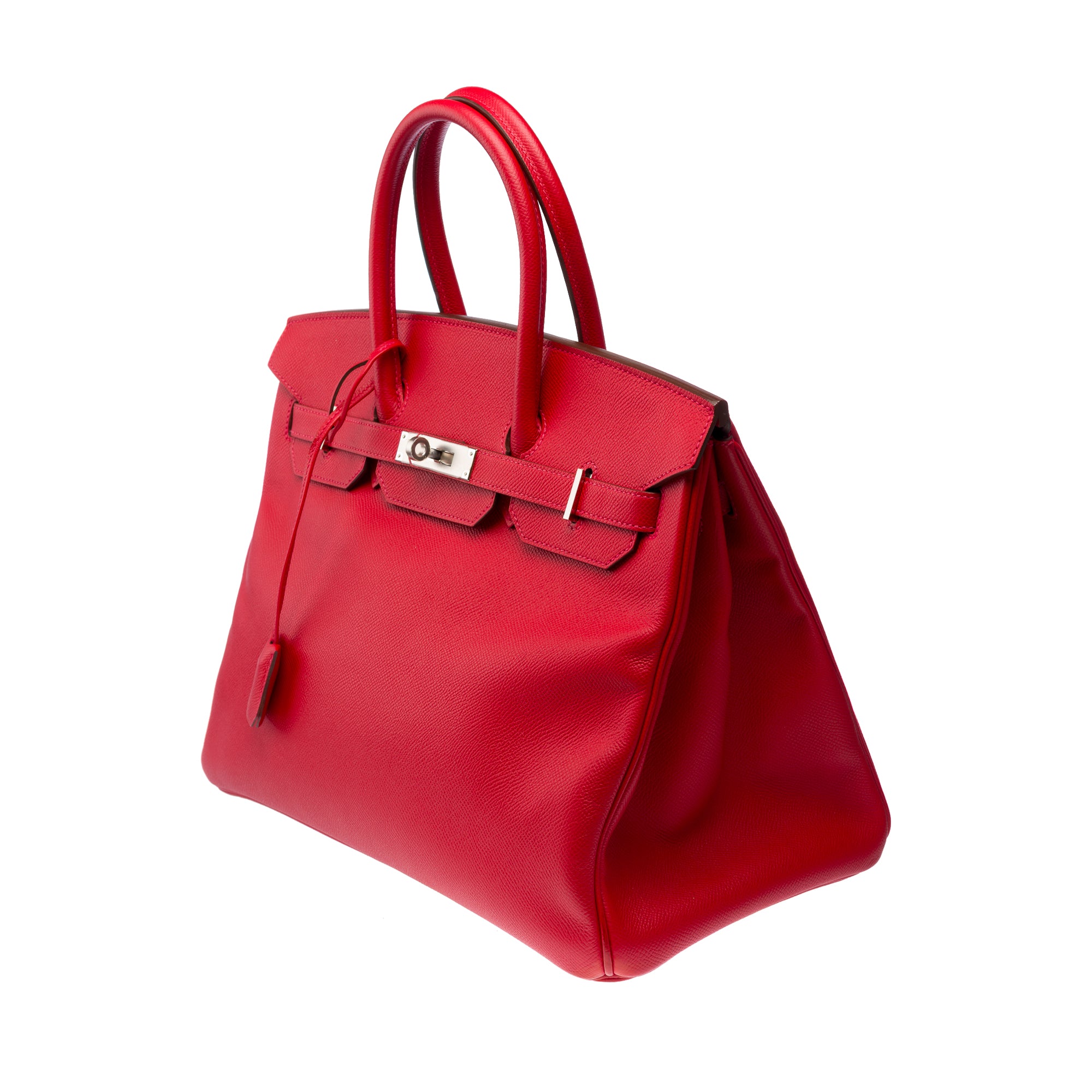Sac HERMES Birkin 35 en Cuir Rouge - 103312
