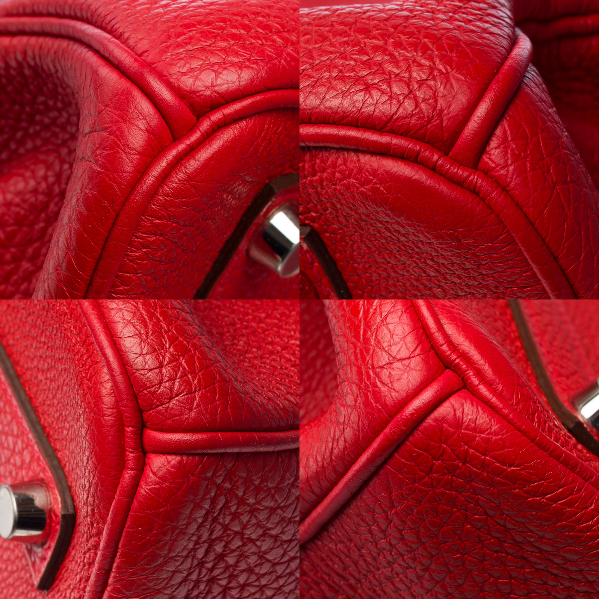 Sac HERMES Birkin 35 en Cuir Rouge - 103313