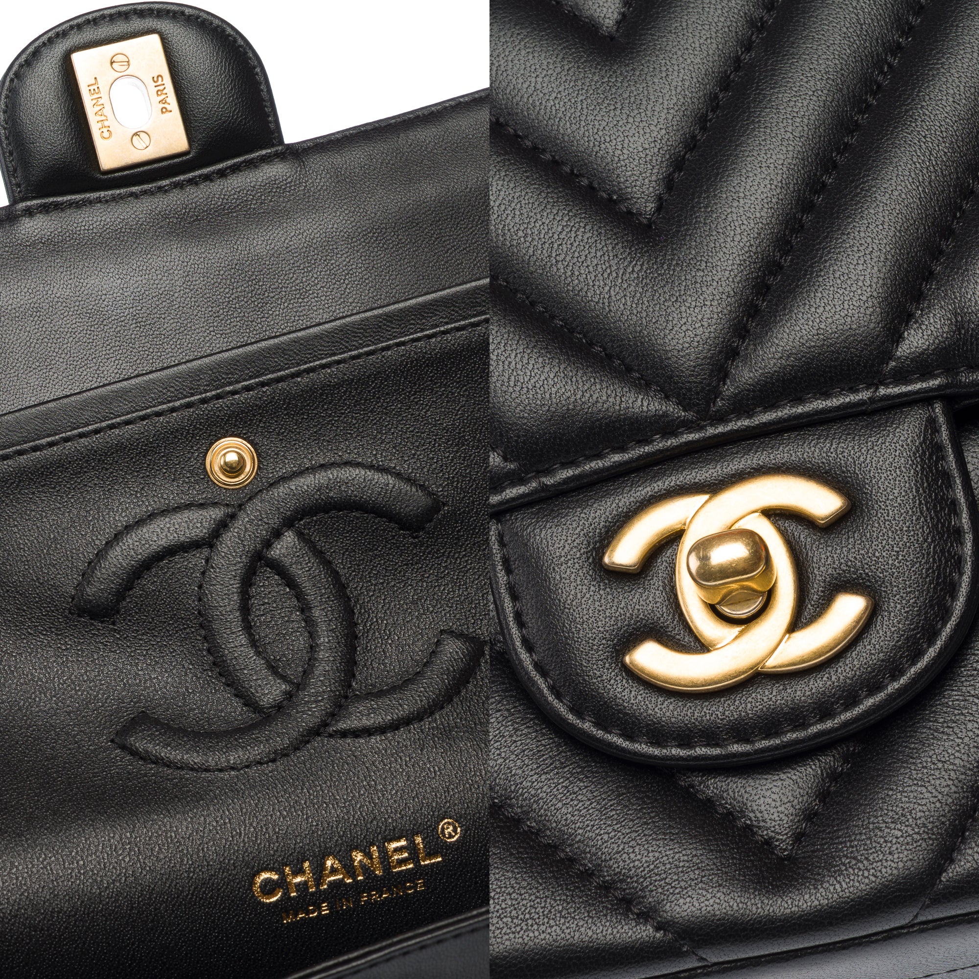 Sac CHANEL Timeless/Classique en Cuir Noir - 103310