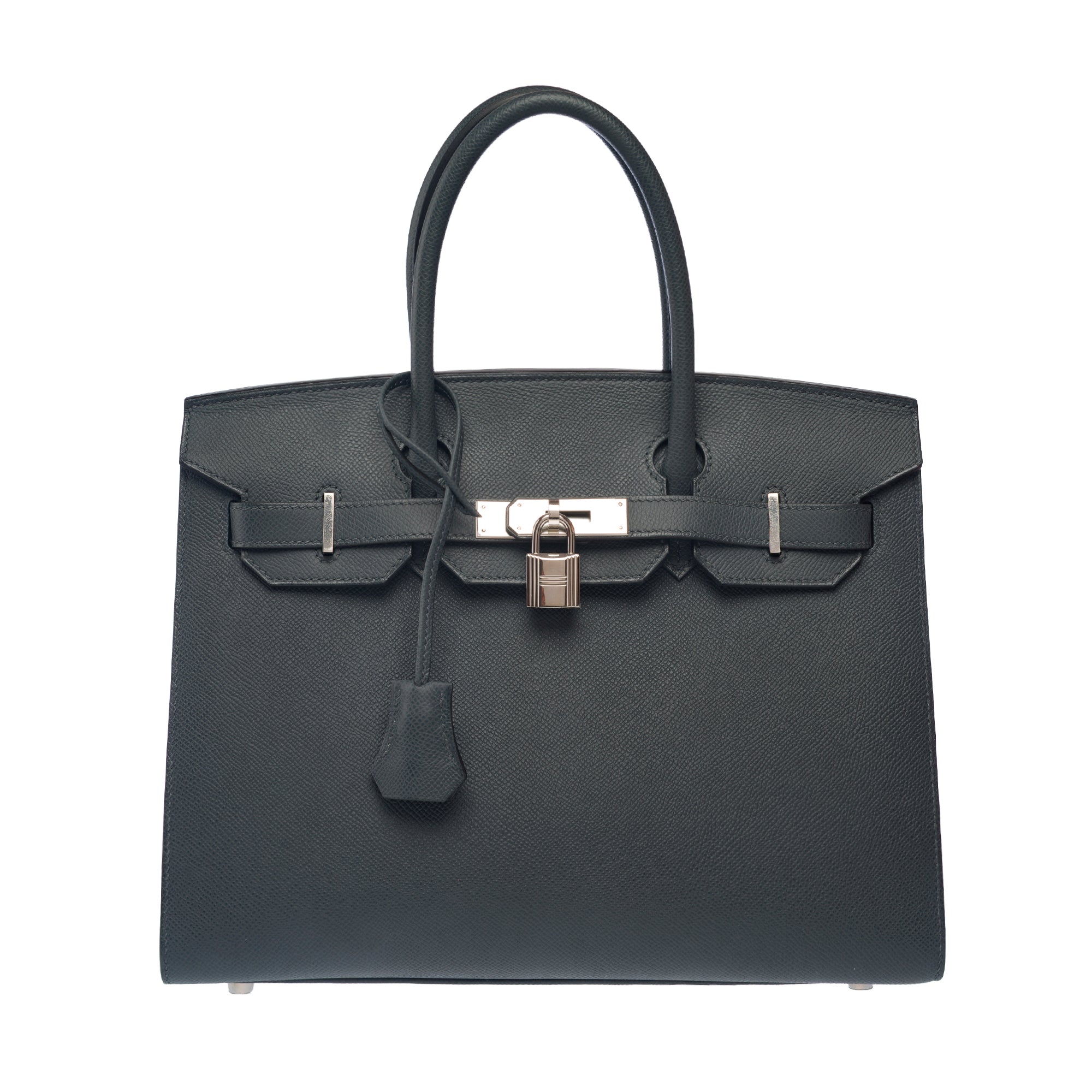Sac HERMES Birkin 30 en Cuir Gris - 103316