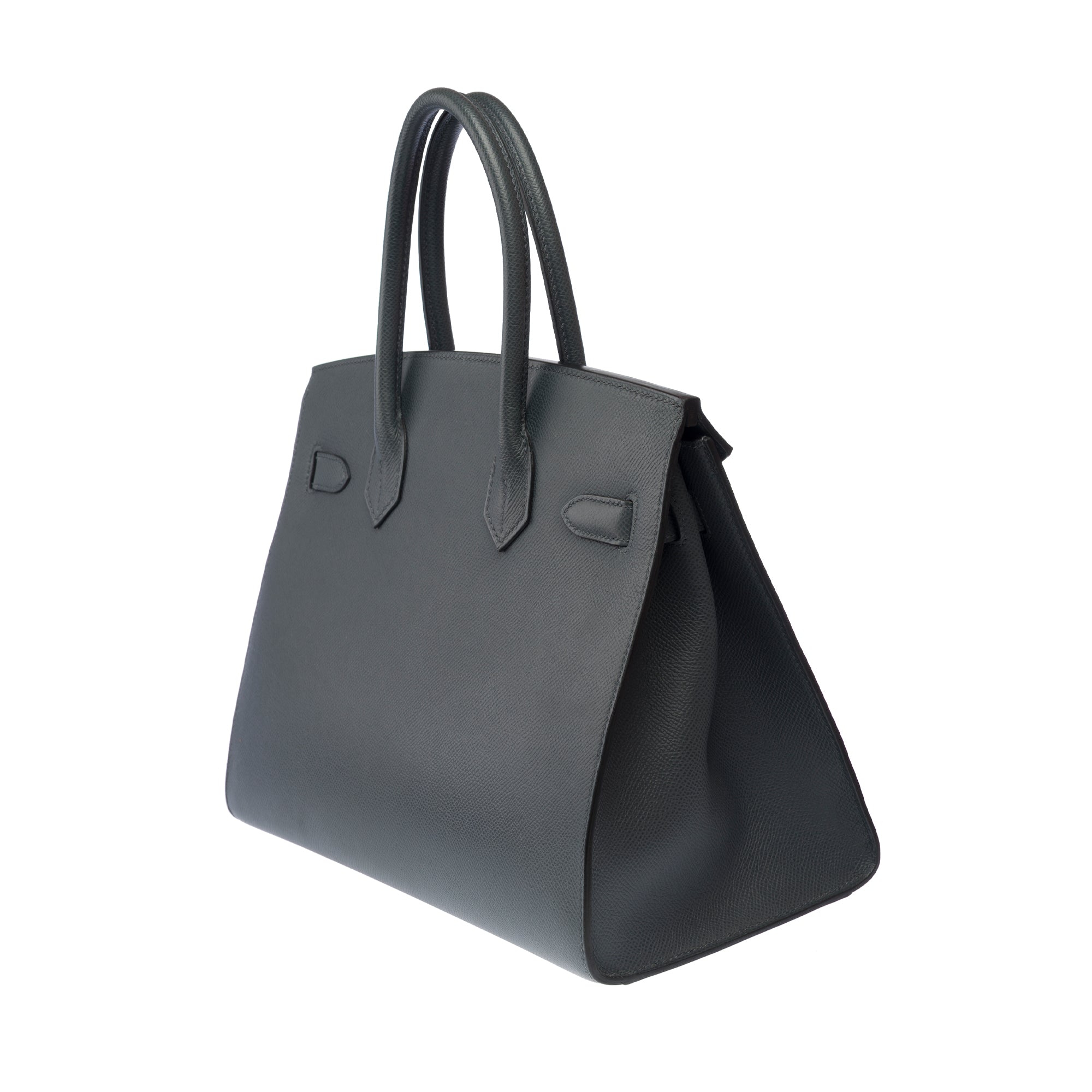 Sac HERMES Birkin 30 en Cuir Gris - 103316