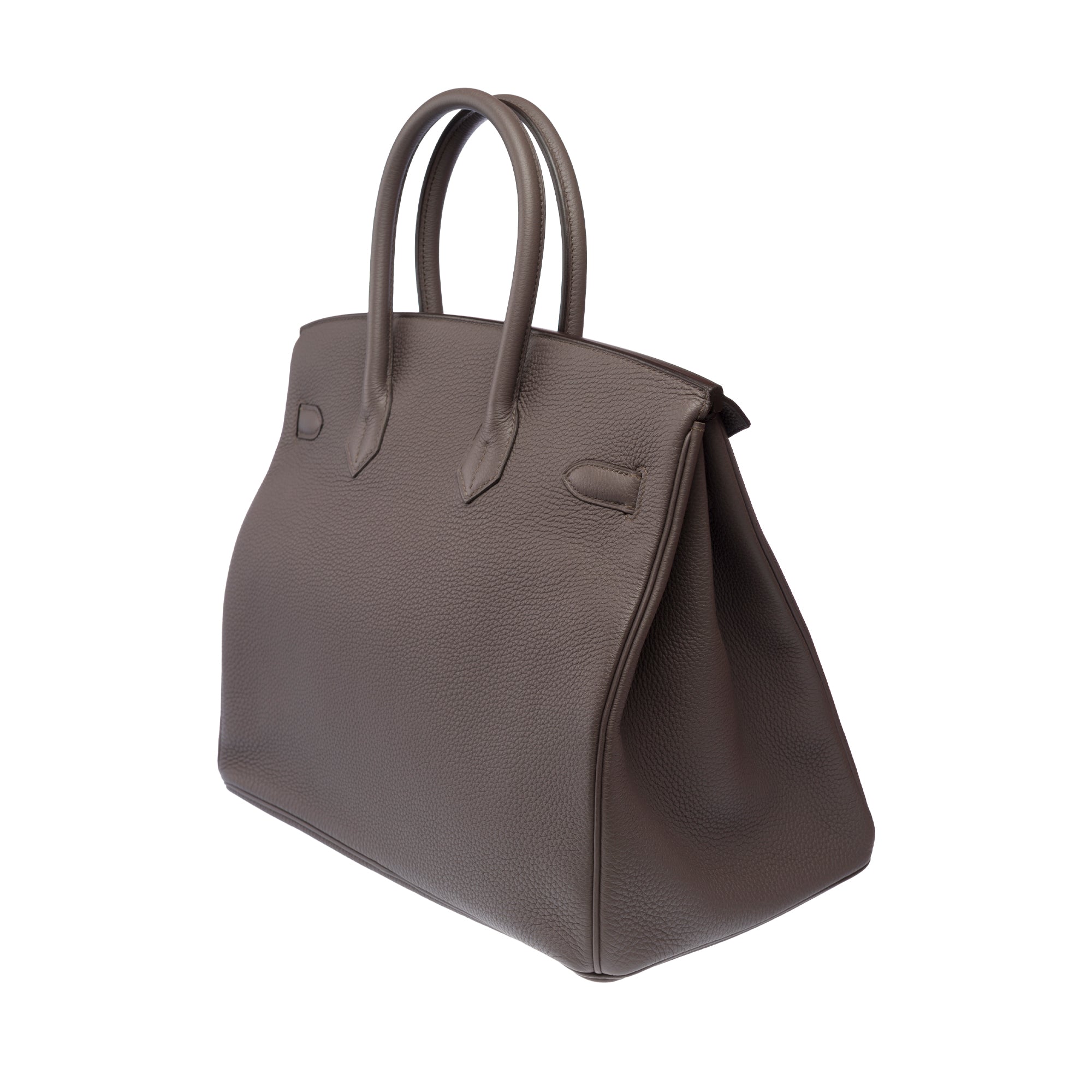 Sac HERMES Birkin 35 en Cuir Gris - 103318