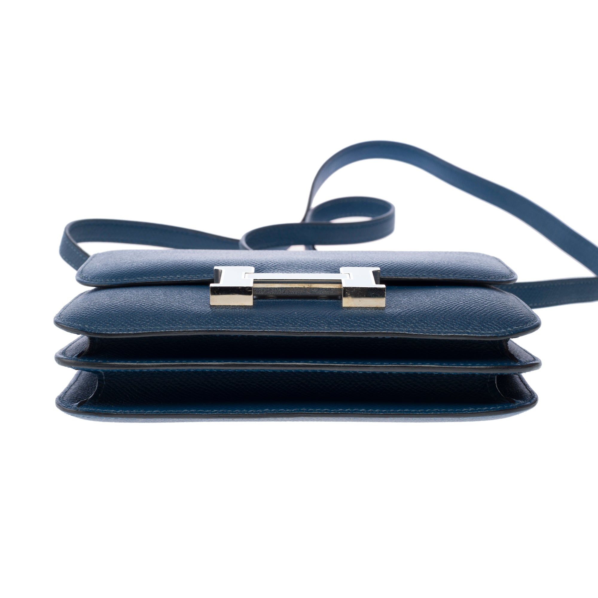 Sac HERMES Constance en Cuir Bleu - 103314