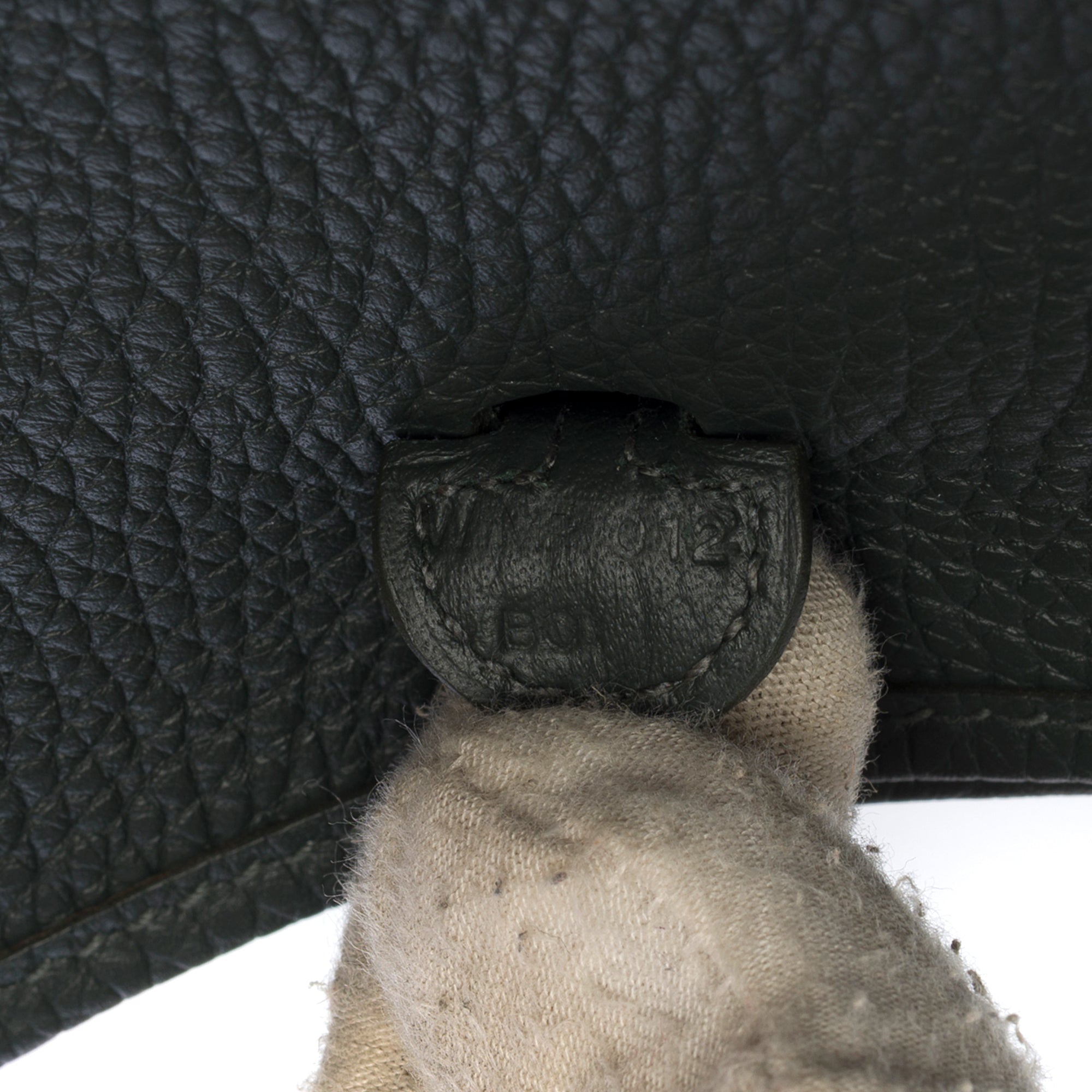 Sac HERMES Mini Evelyne en Cuir Vert - 103300