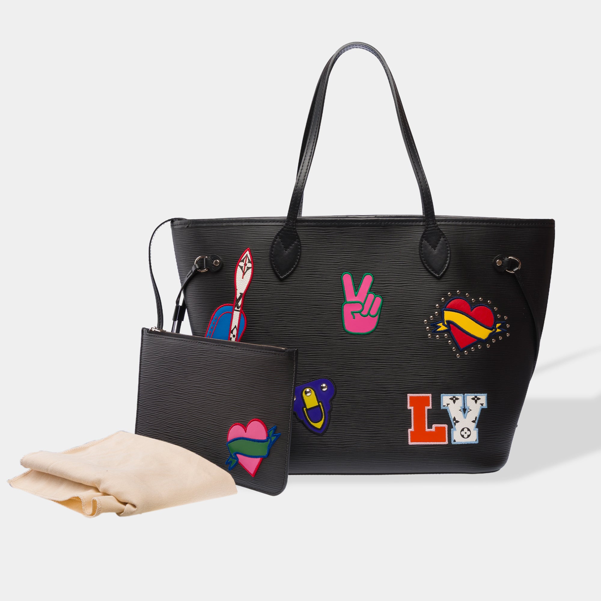 Sac LOUIS VUITTON Neverfull en Cuir Noir - 103299