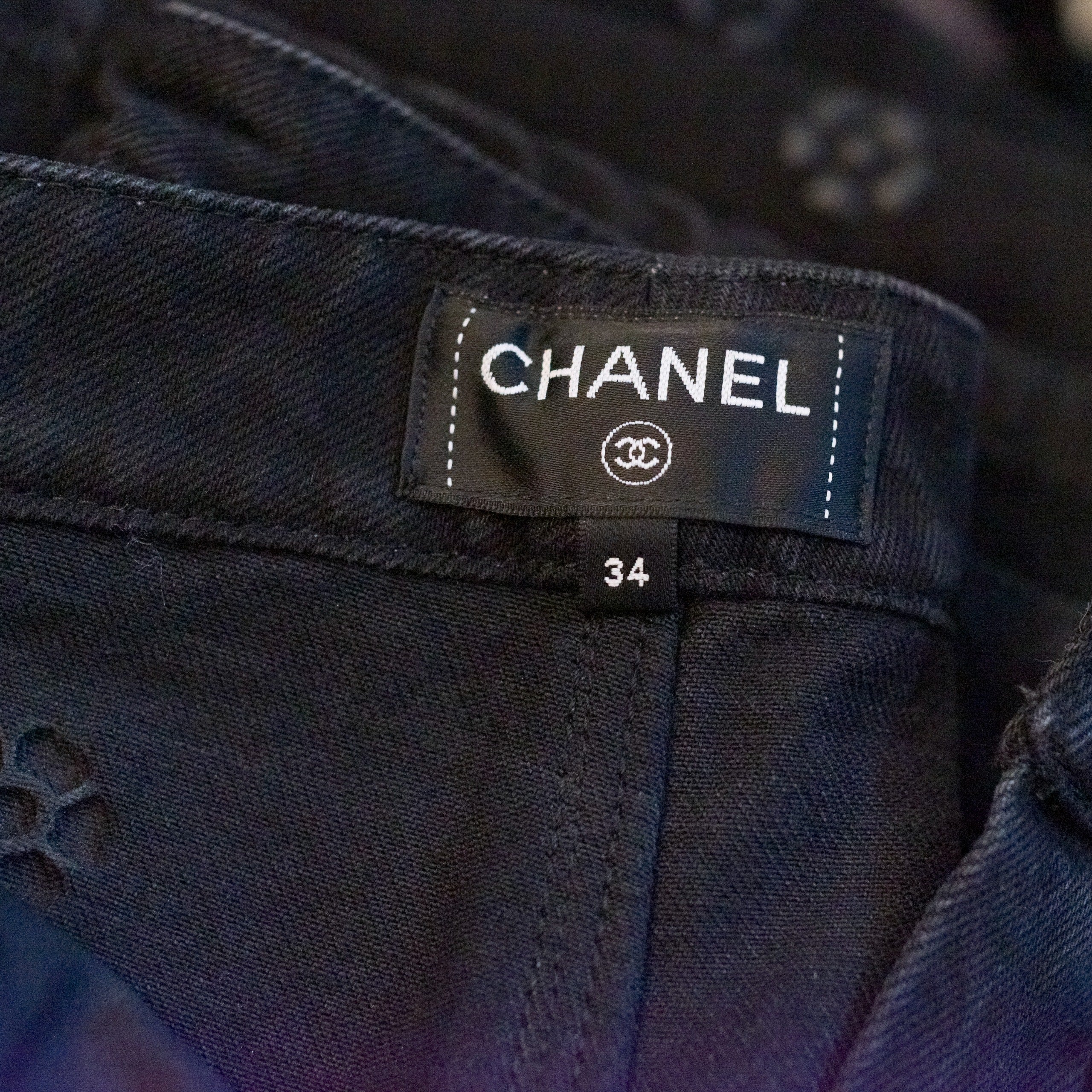 Vêtement CHANEL en Denim Noir - 103260