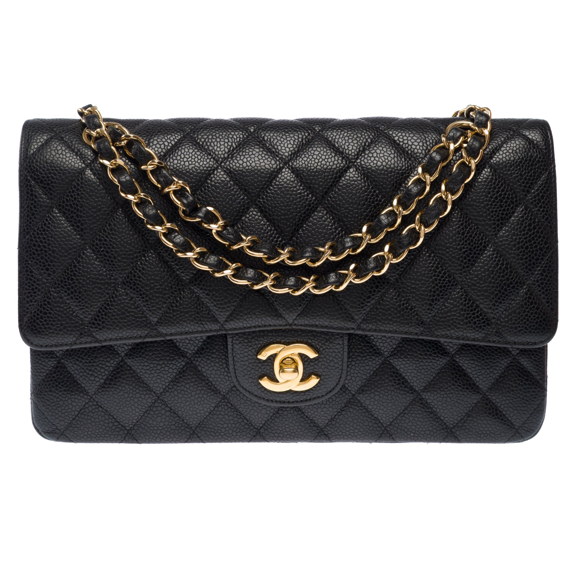 Sac CHANEL Timeless/Classique en Cuir Noir - 103345