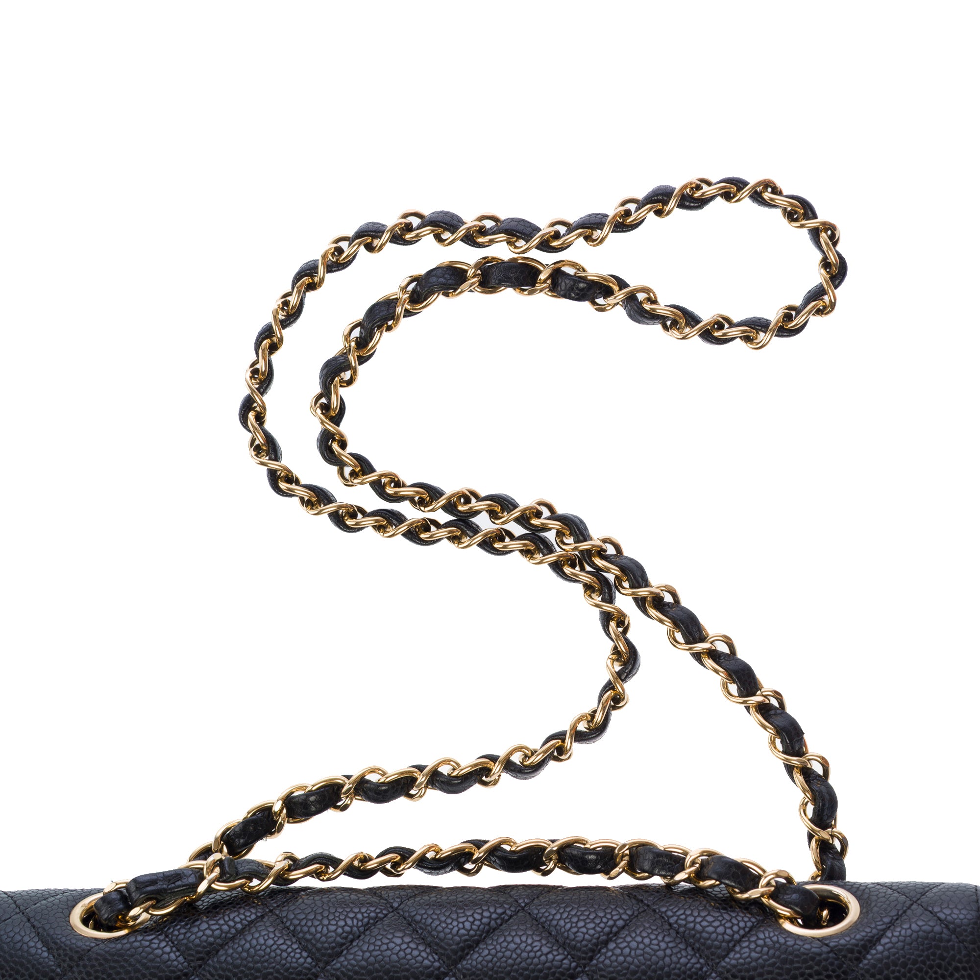 Sac CHANEL Timeless/Classique en Cuir Noir - 103345