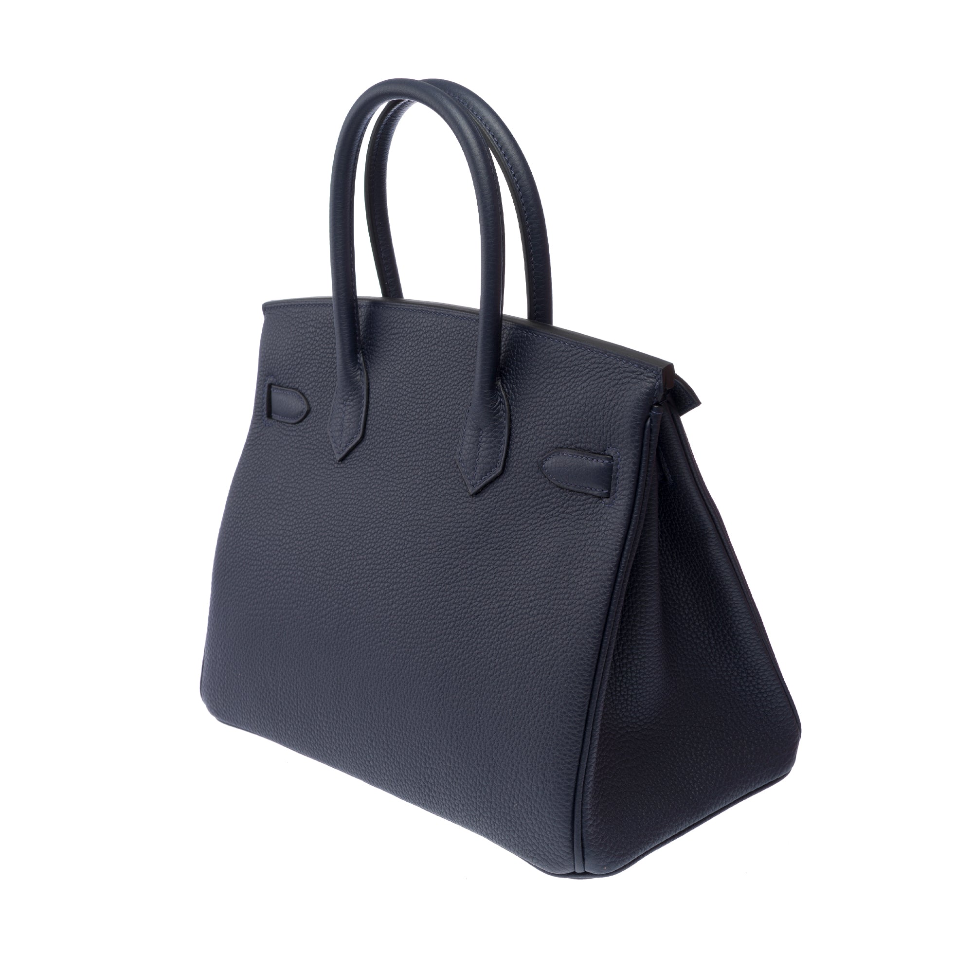 Sac HERMES Birkin 30 en Cuir Bleu Marine - 103339