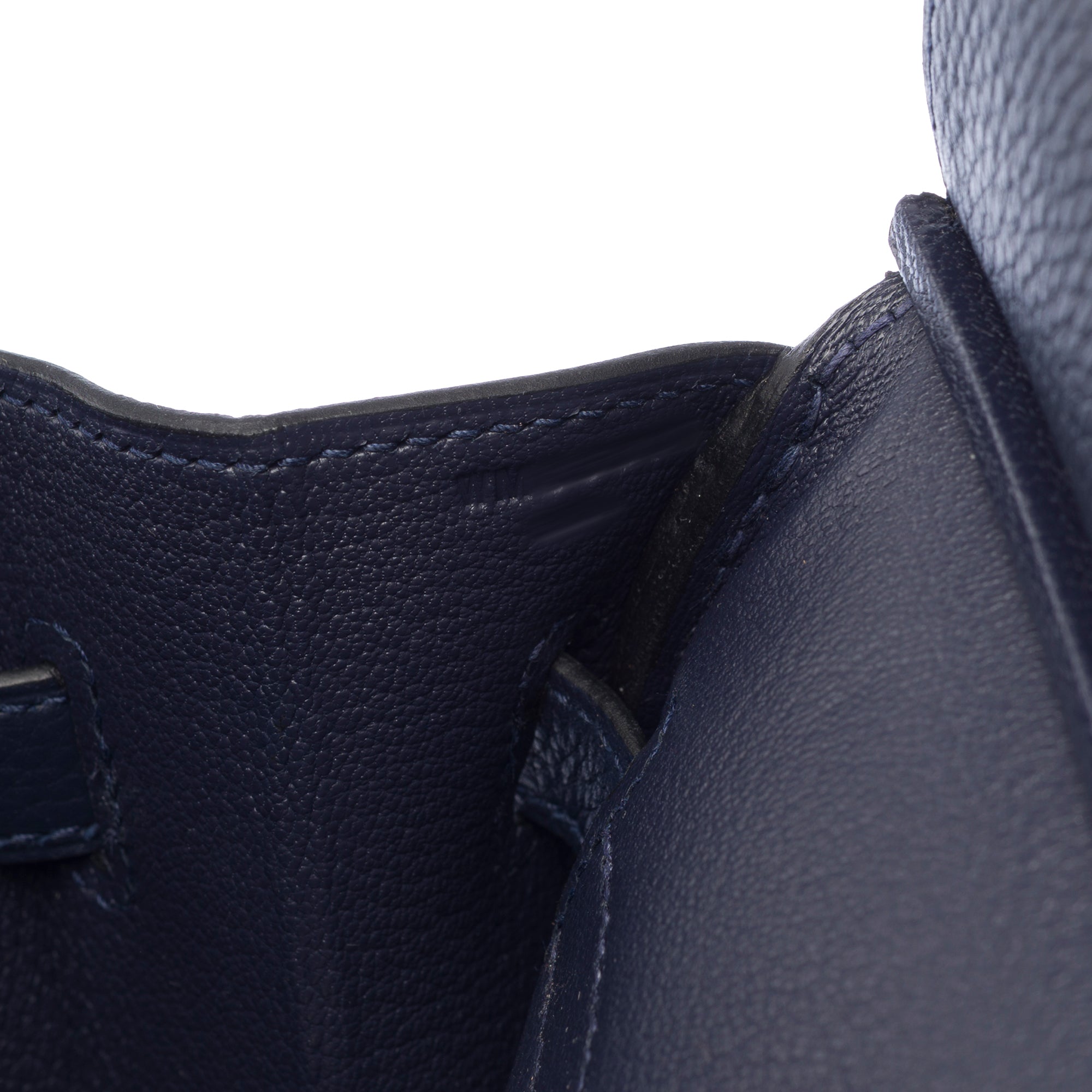 Sac HERMES Birkin 30 en Cuir Bleu Marine - 103339