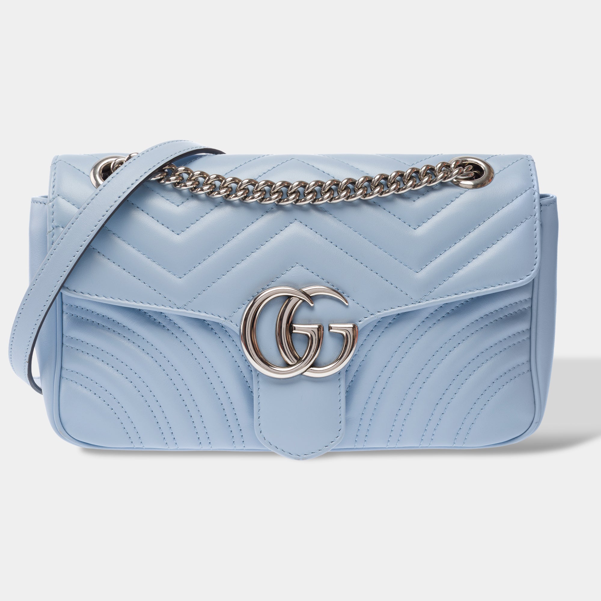 Sac GUCCI Marmont en Cuir Bleu - 103342