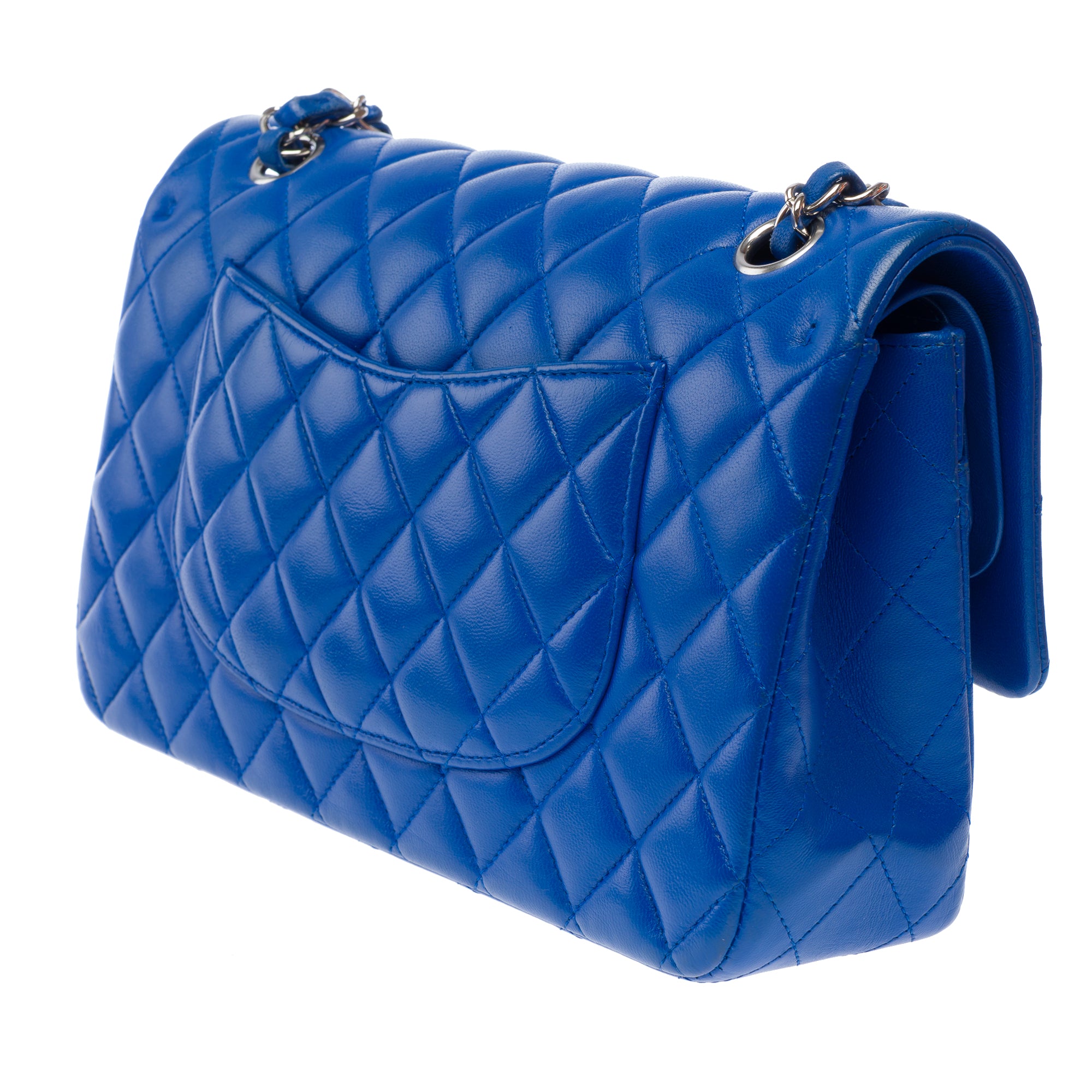 Sac CHANEL Timeless/Classique en Cuir Bleu - 103333
