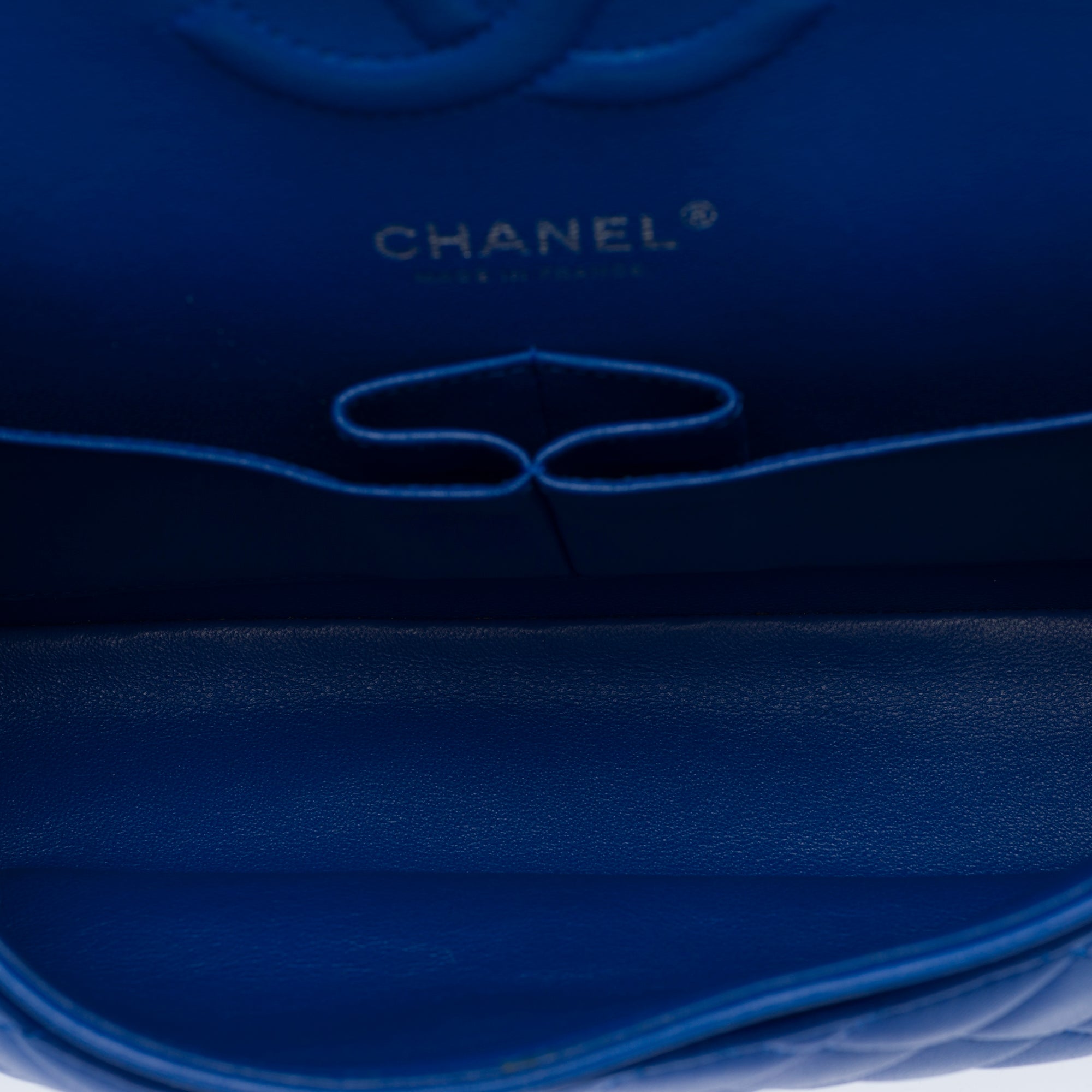Sac CHANEL Timeless/Classique en Cuir Bleu - 103333