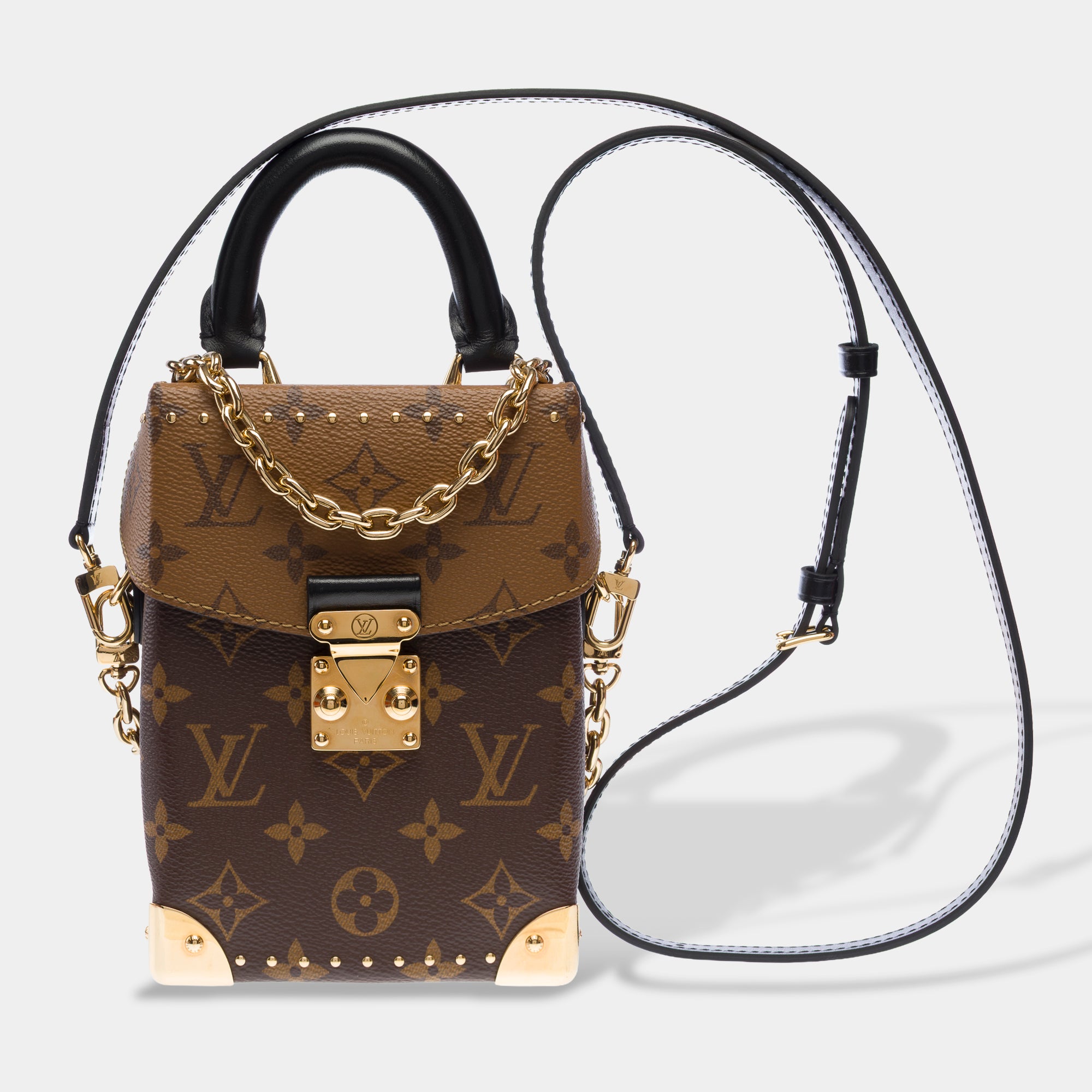 Sac LOUIS VUITTON Camera Box en Toile Marron - 103336