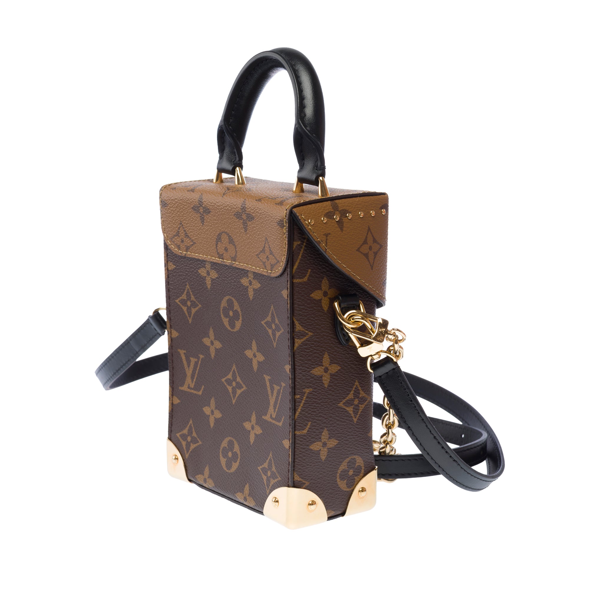 Sac LOUIS VUITTON Camera Box en Toile Marron - 103336