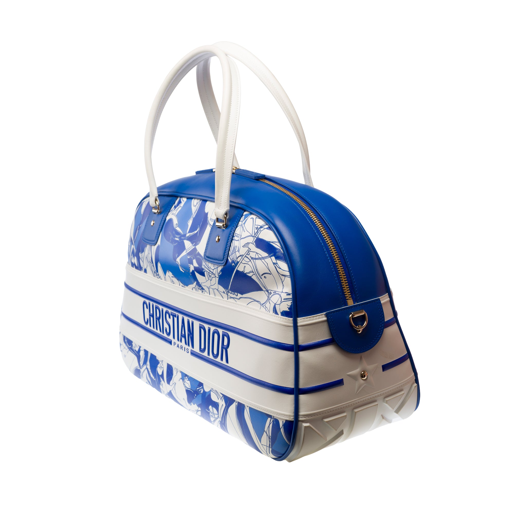 Sac DIOR en Cuir Bleu - 103337