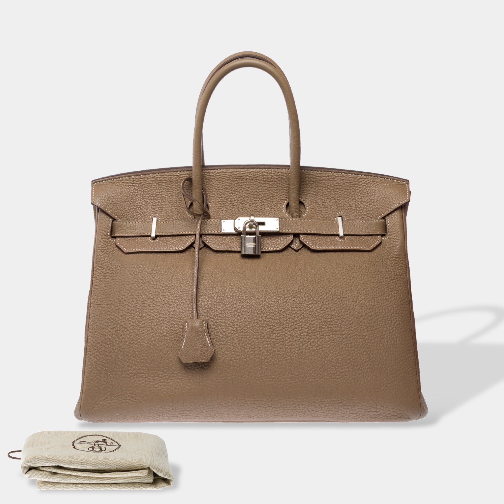 Sac HERMES Birkin 35 en Cuir Étoupe - 103338