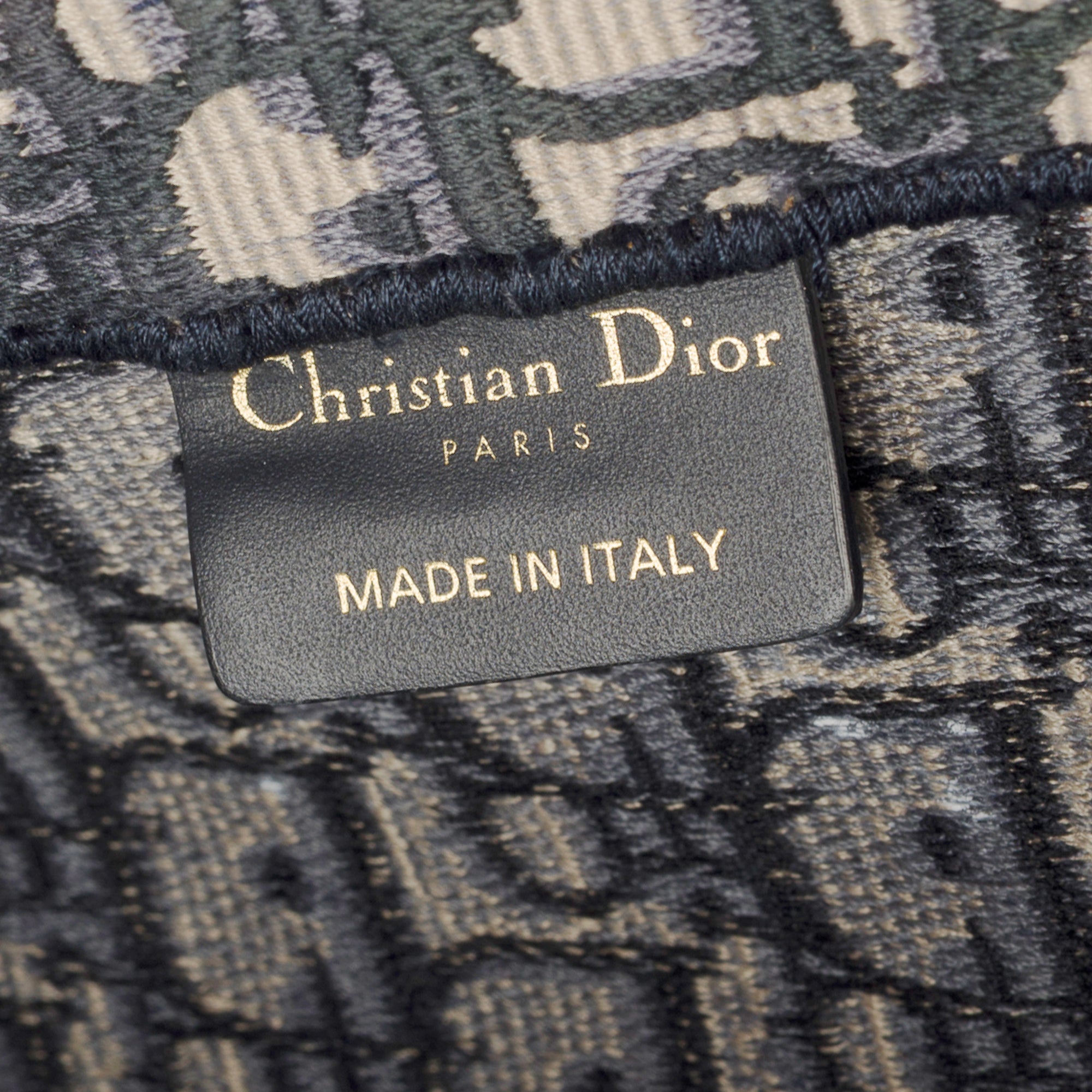 Sac DIOR Book Tote en Toile Bleu Marine - 103341