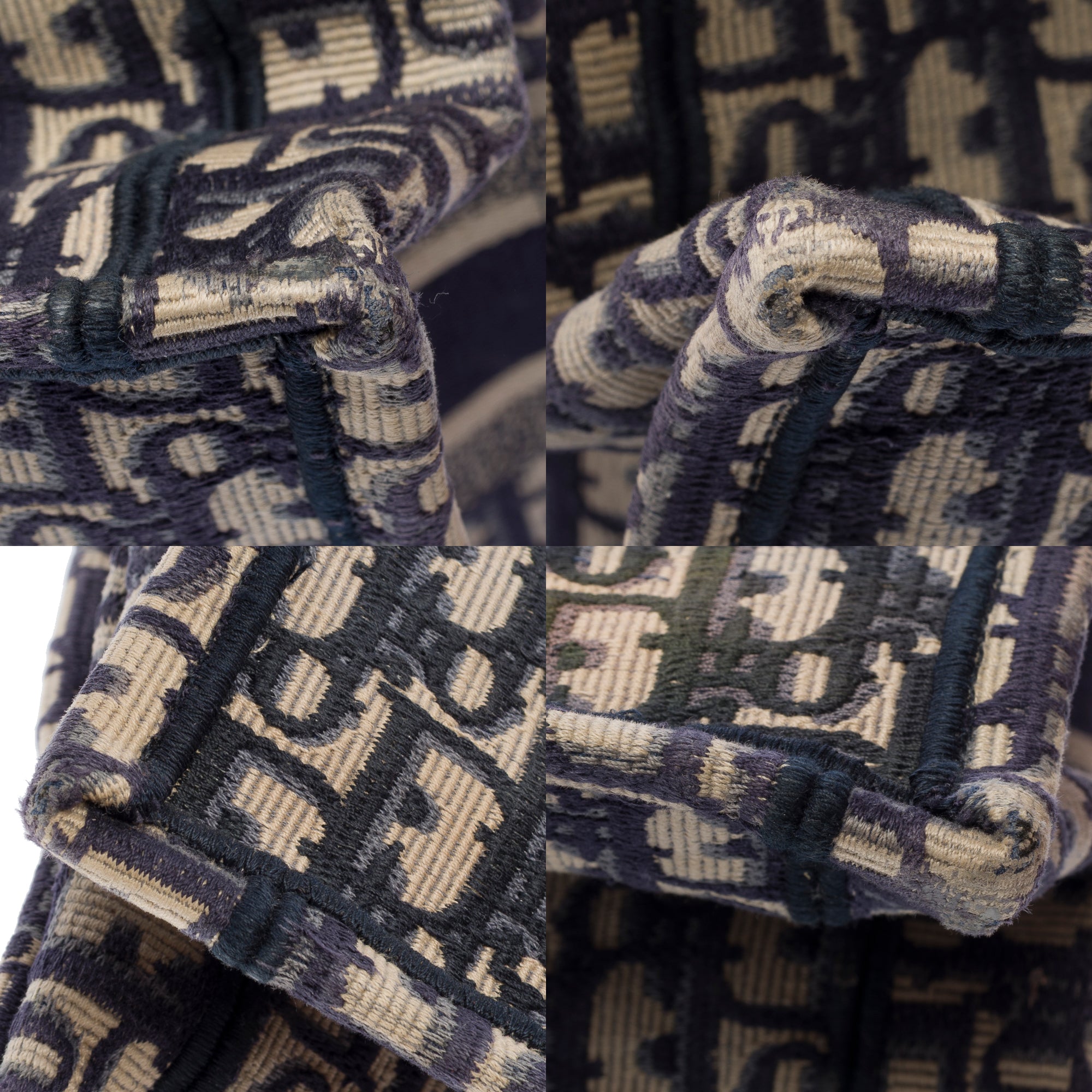 Sac DIOR Book Tote en Toile Bleu Marine - 103341