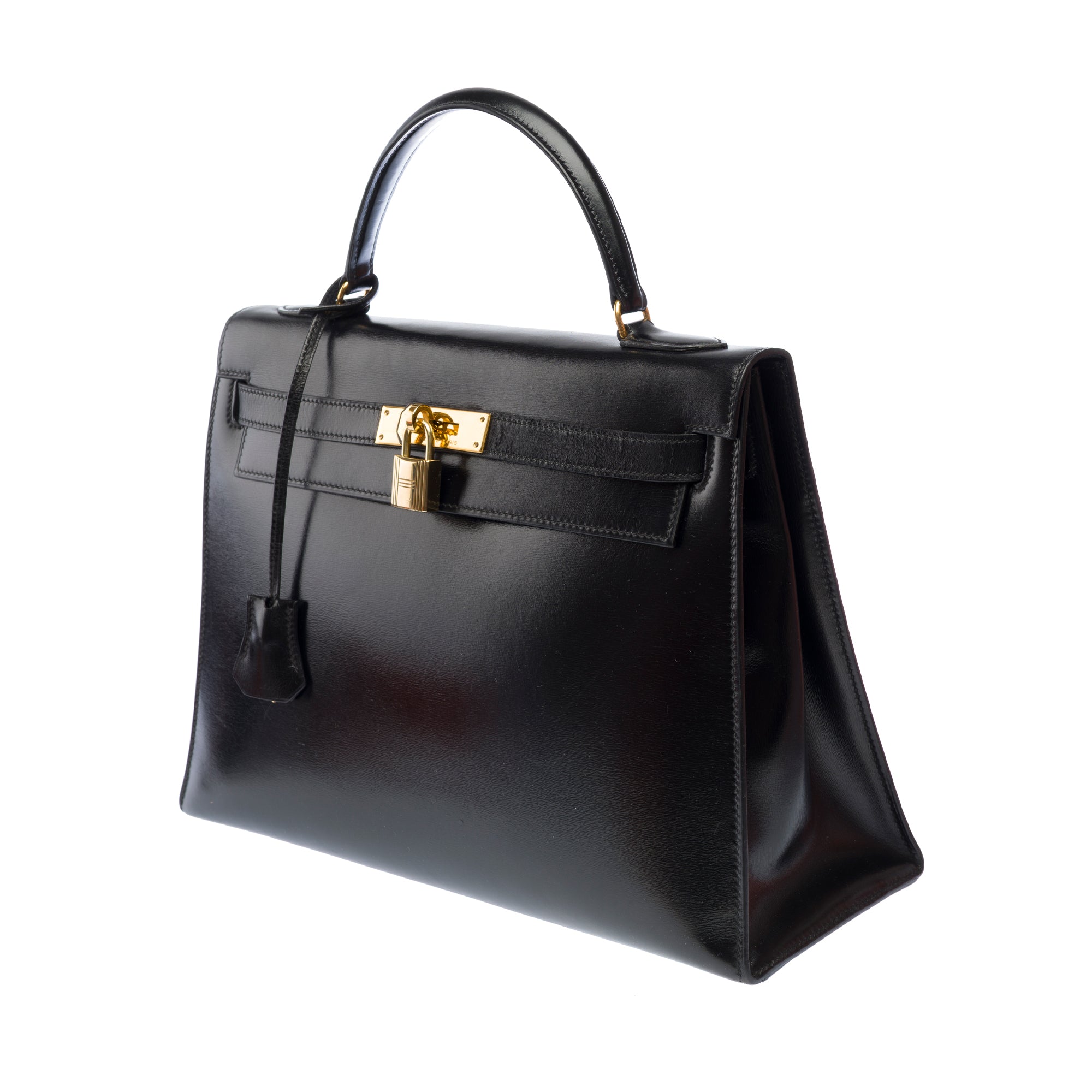 Sac HERMES Kelly 32 en Cuir Noir - 103331