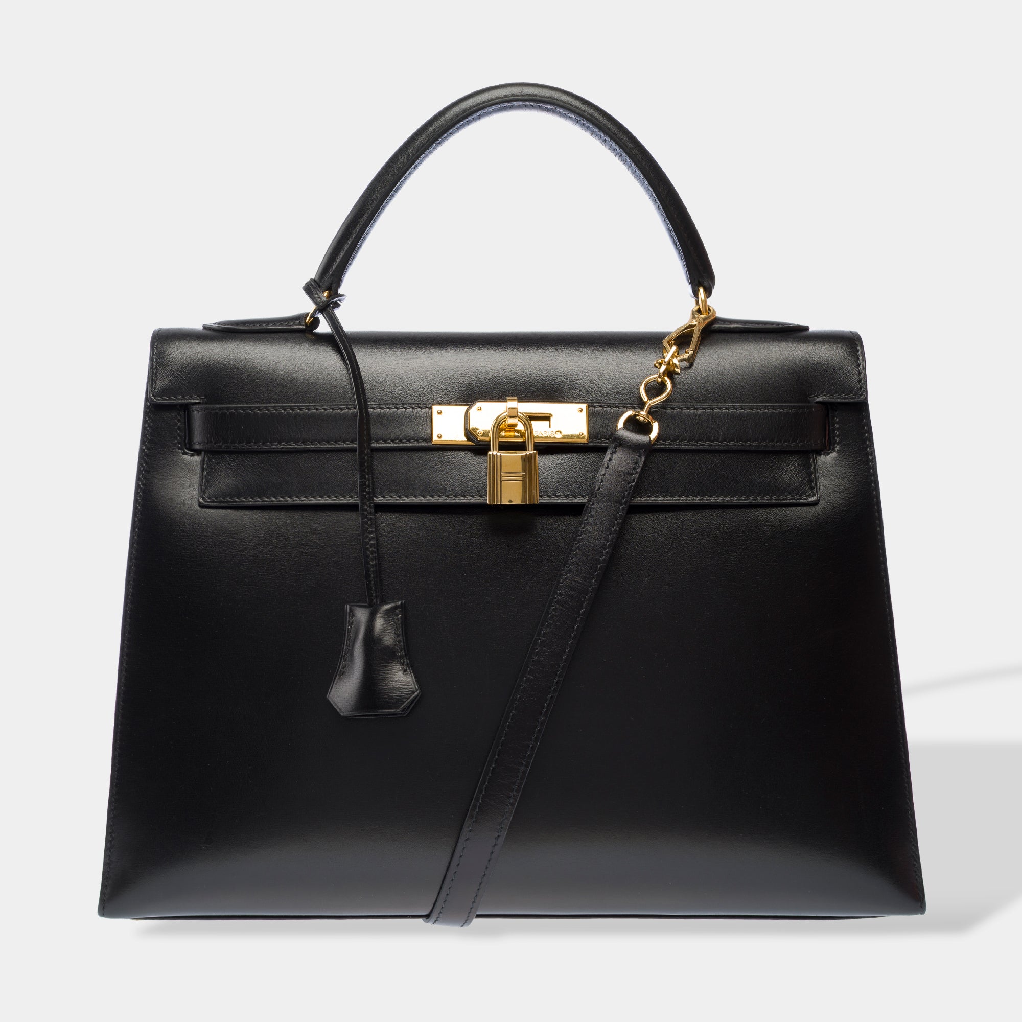 Sac HERMES Kelly 32 en Cuir Noir - 103332