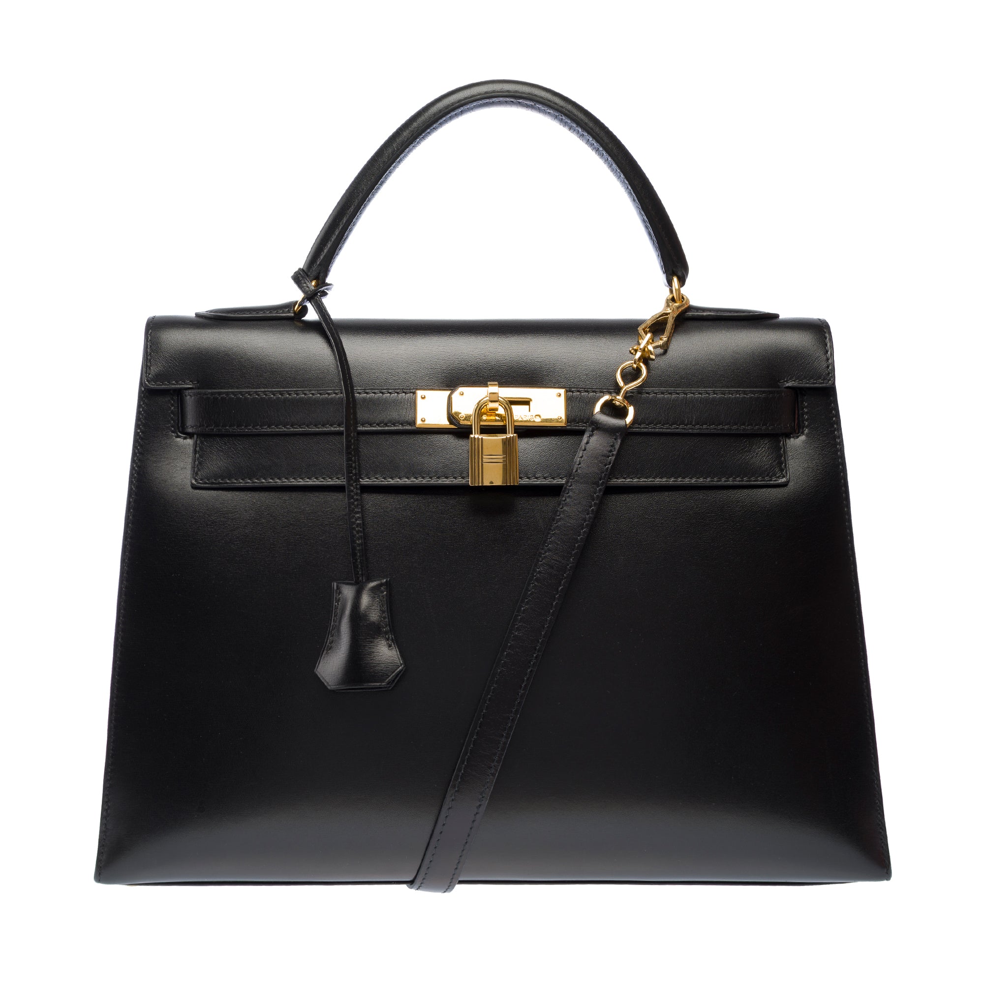Sac HERMES Kelly 32 en Cuir Noir - 103332