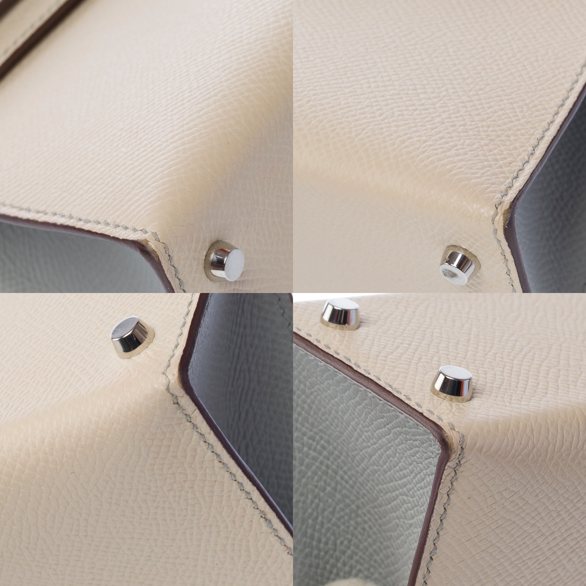 Sac HERMES Kelly Mini en Cuir Beige - 103361