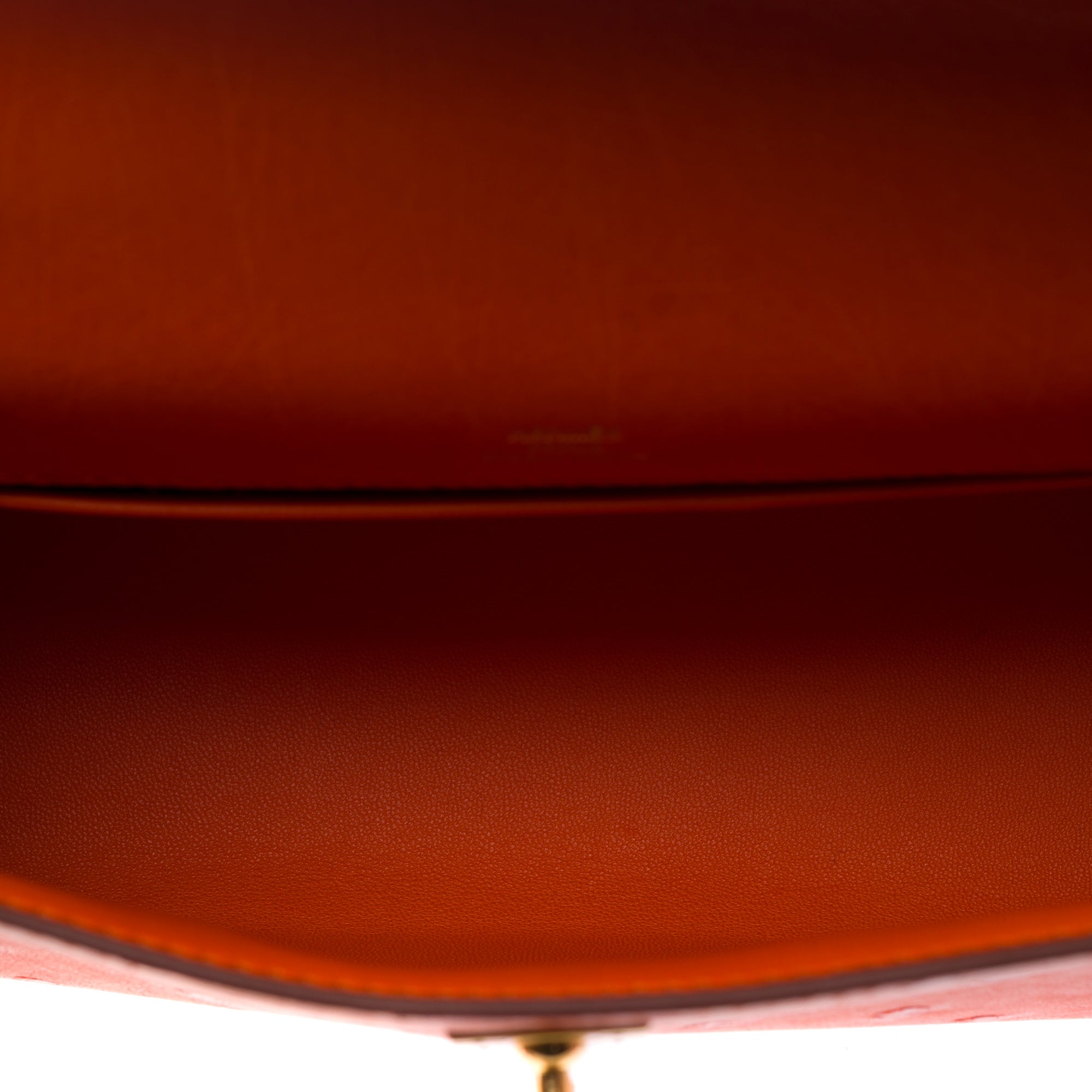 Sac HERMES Kelly Mini en Cuirs exotiques Orange - 103364