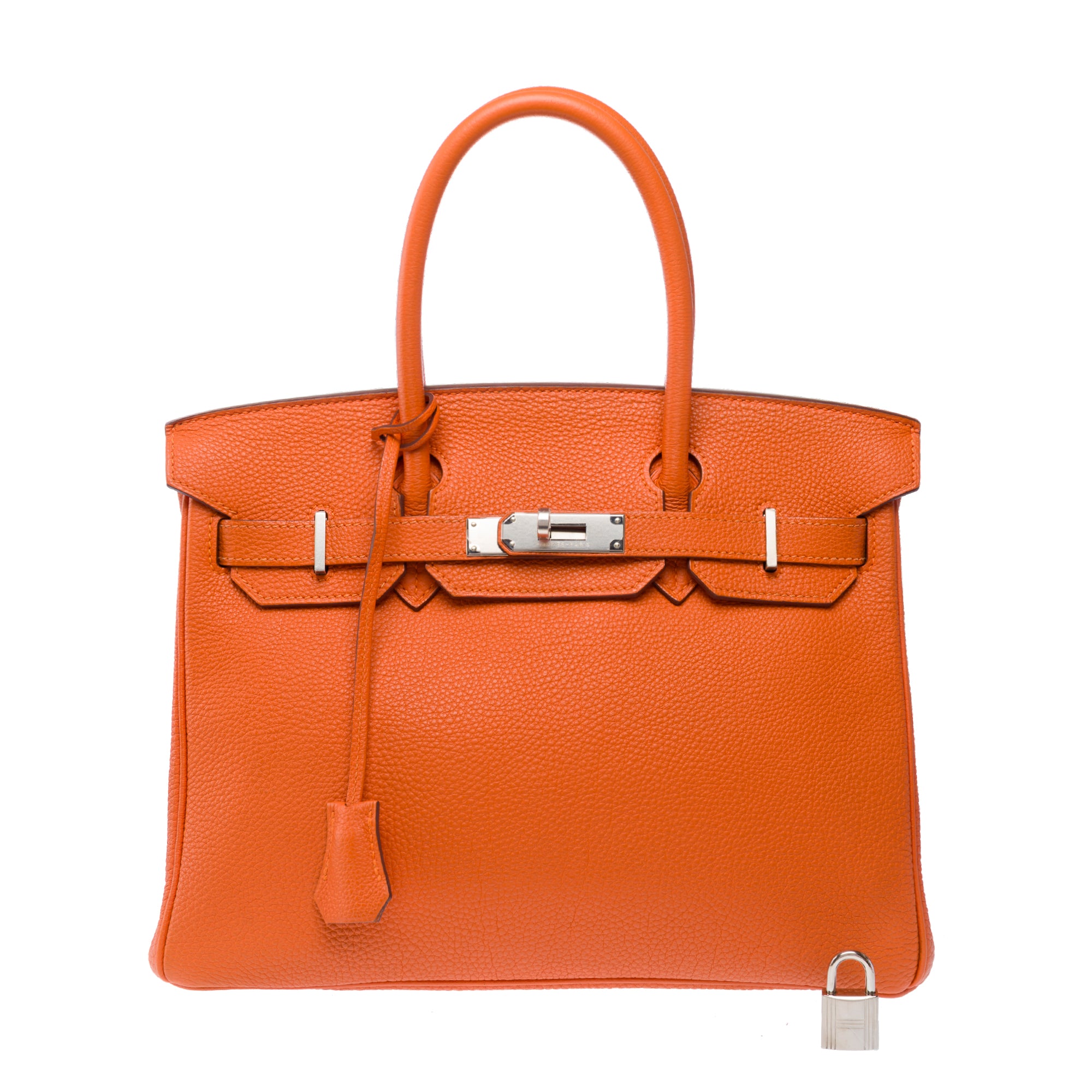 Sac HERMES Birkin 30 en Cuir Orange - 103365