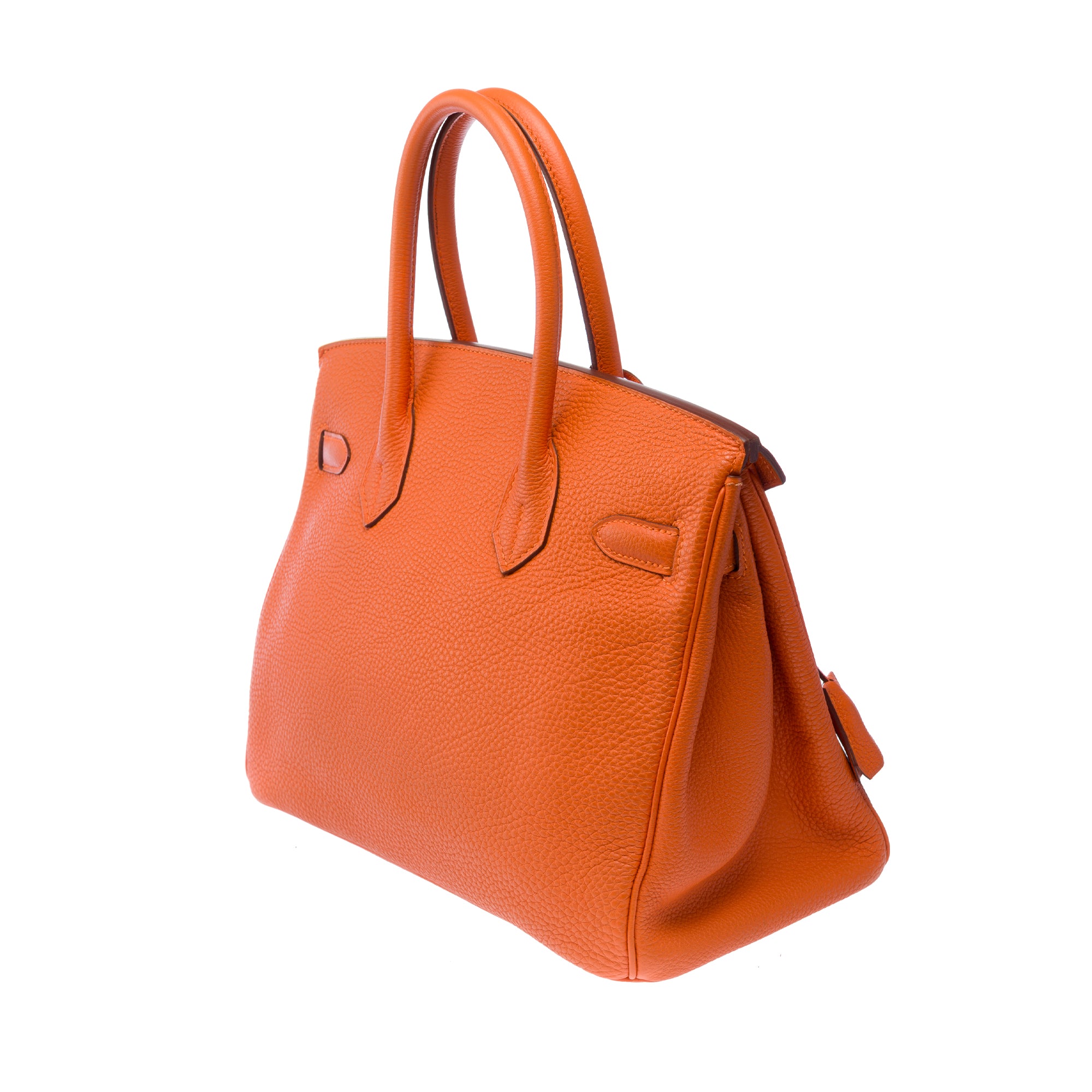 Sac HERMES Birkin 30 en Cuir Orange - 103365