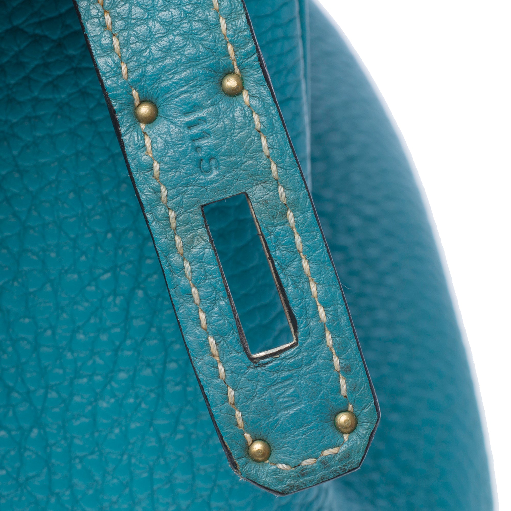 Sac HERMES Birkin 30 en Cuir Bleu - 103371