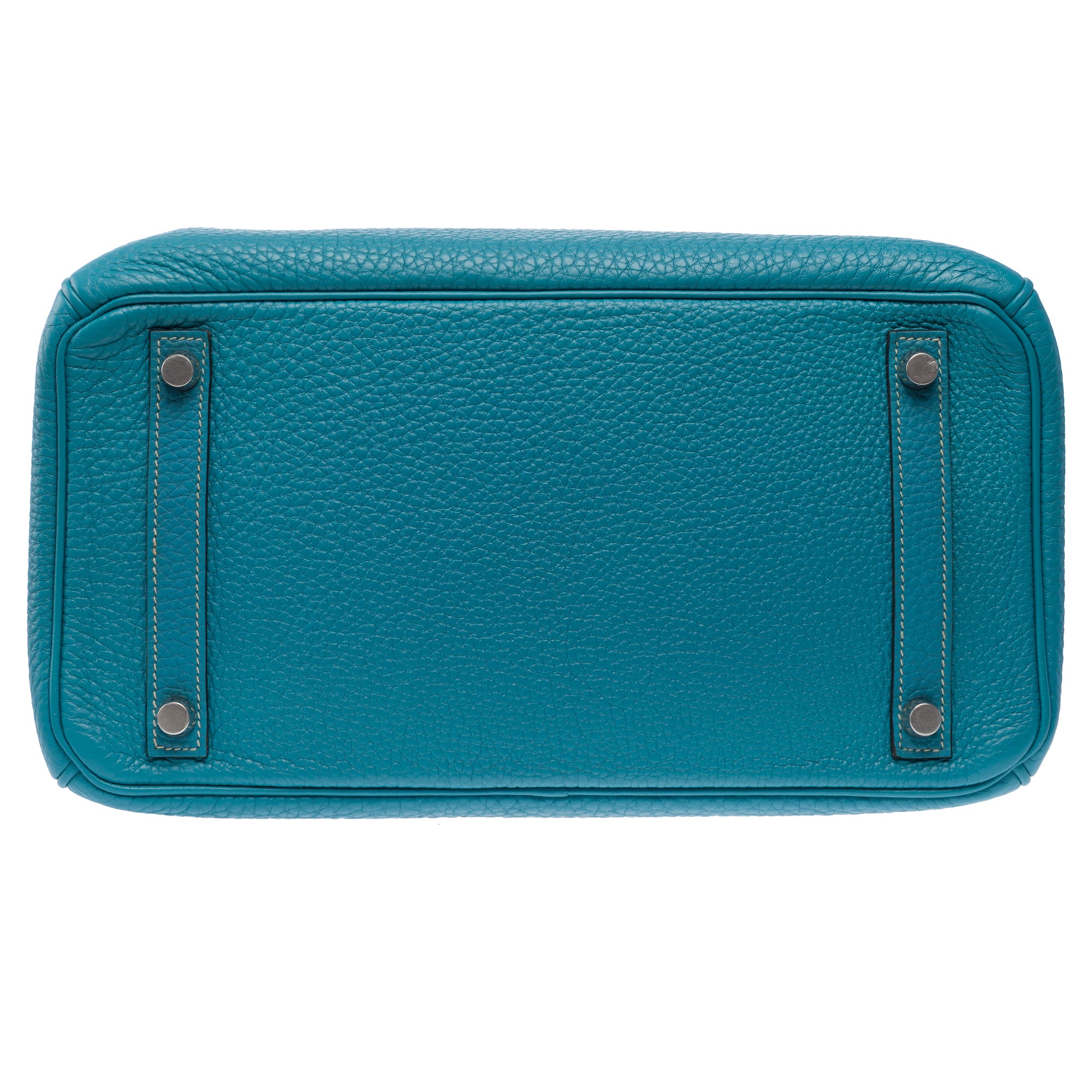 Sac HERMES Birkin 30 en Cuir Bleu - 103371