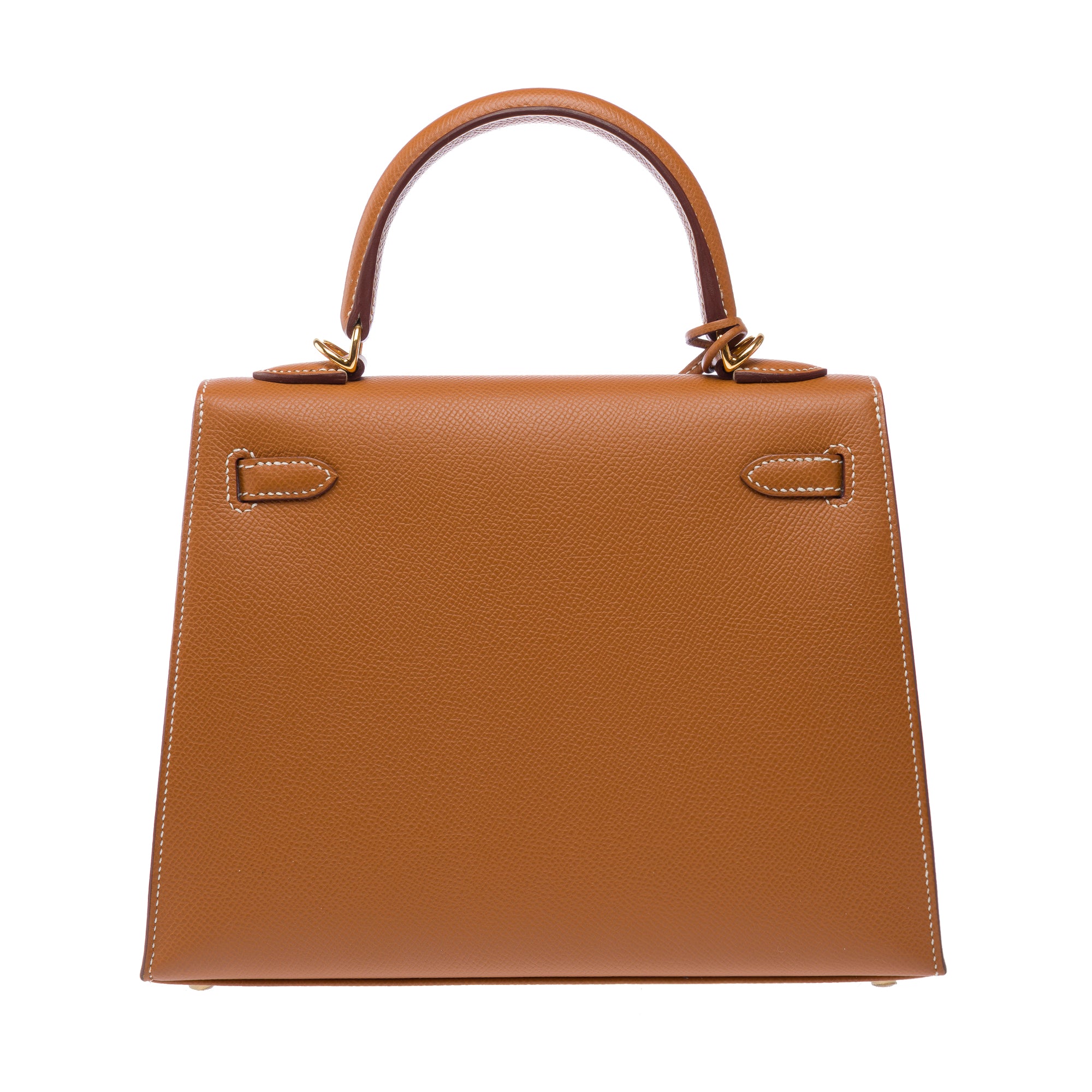 Sac HERMES Kelly 25 en Cuir Doré - 103373