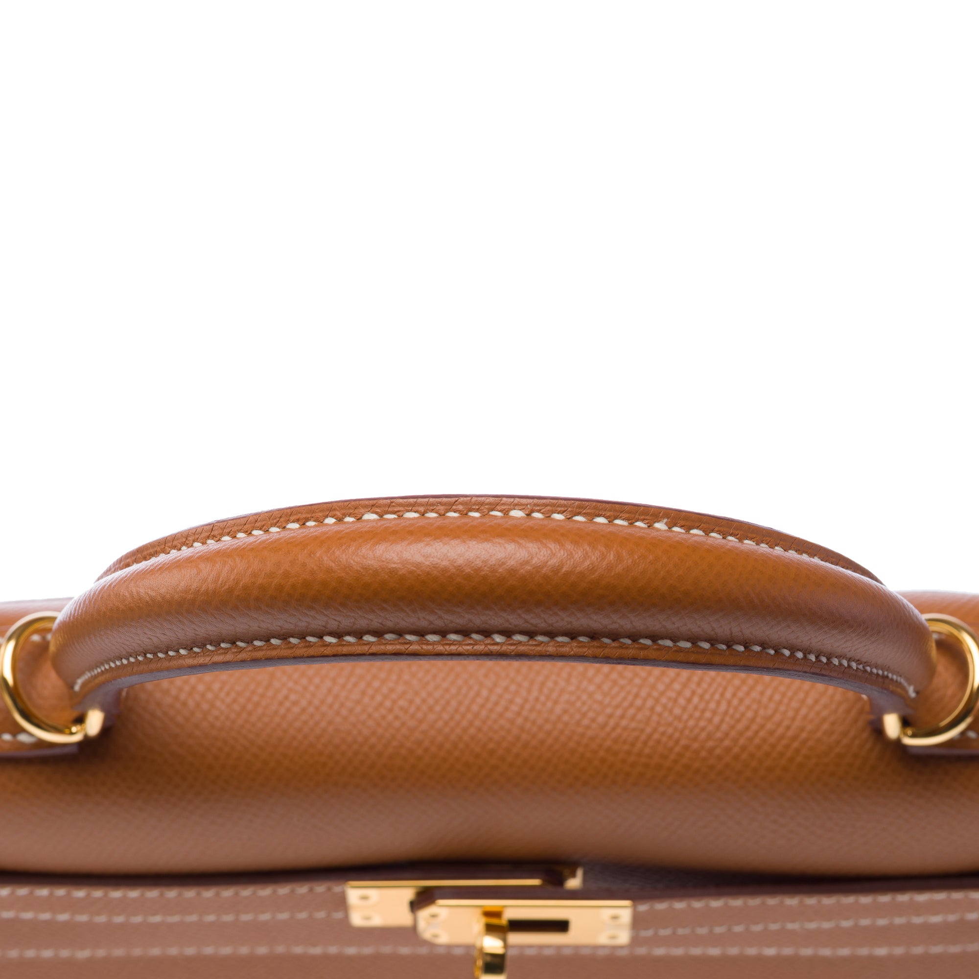 Sac HERMES Kelly 25 en Cuir Doré - 103373