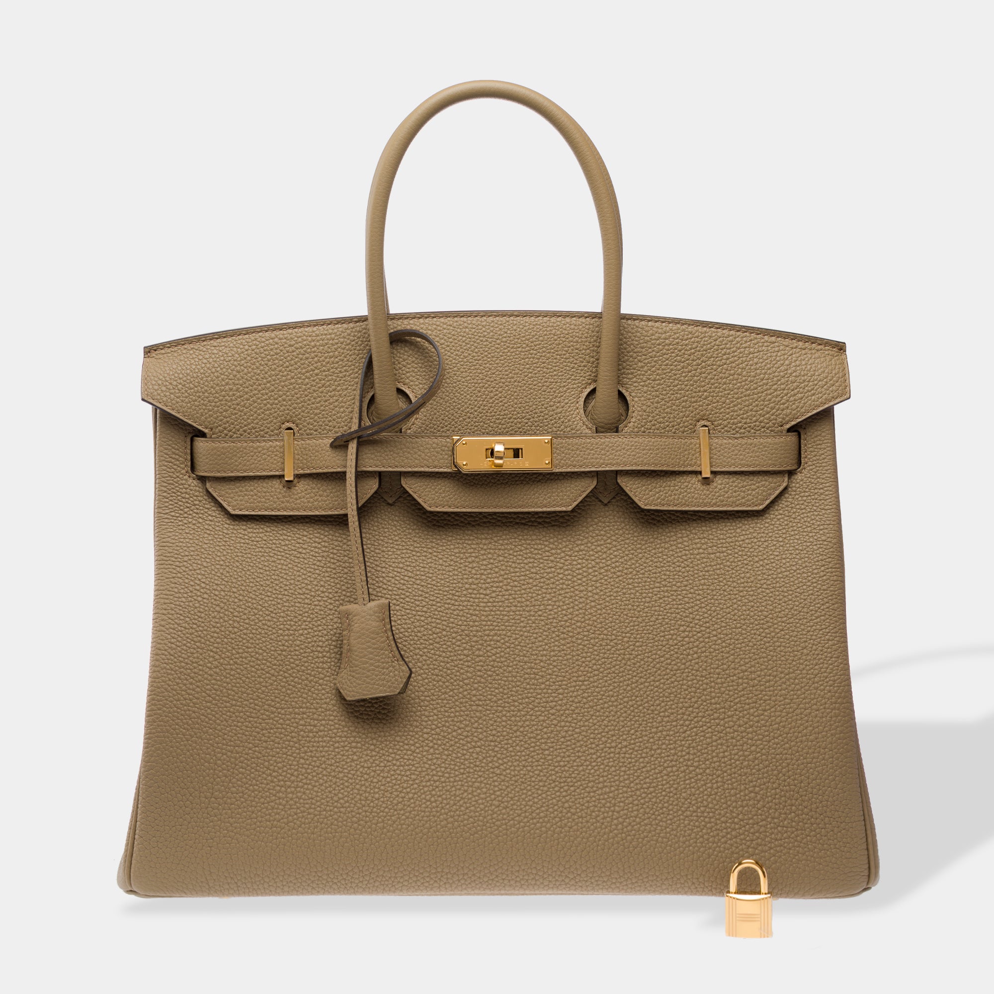 Sac HERMES Birkin 35 en Cuir Beige - 103376
