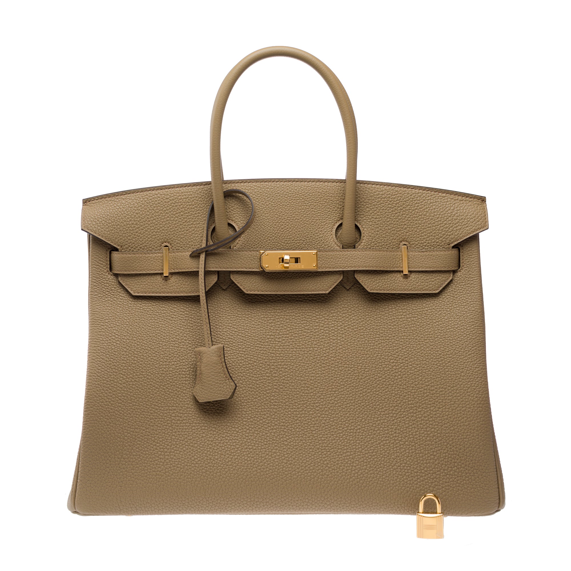 Sac HERMES Birkin 35 en Cuir Beige - 103376