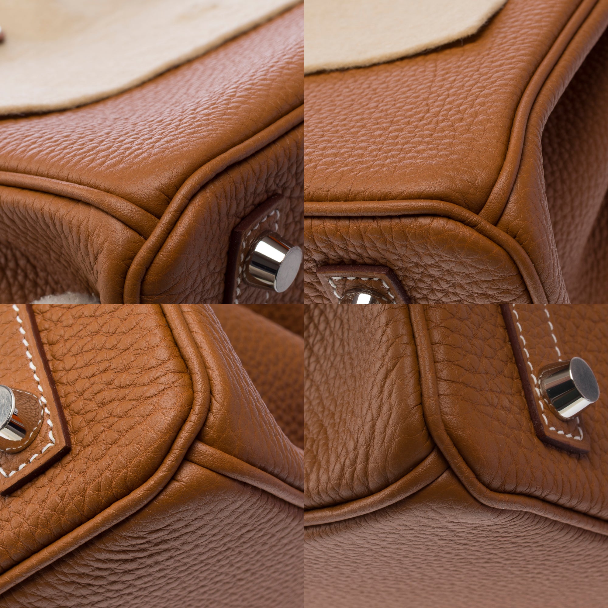 Sac HERMES Birkin 25 en Cuir Doré - 103369